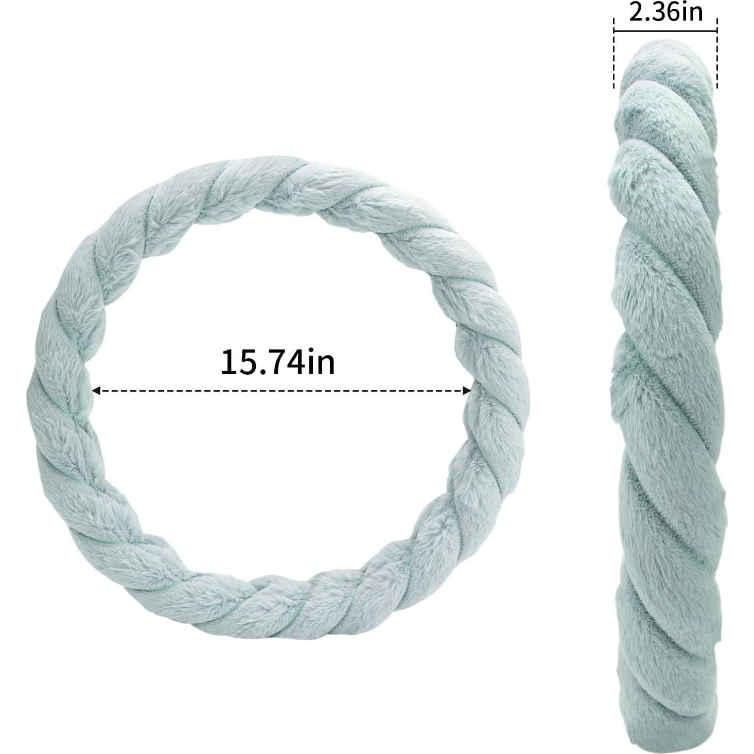 Cubierta de Volante de Piel Sintética Evankin Azul 35.56-37.08 cm