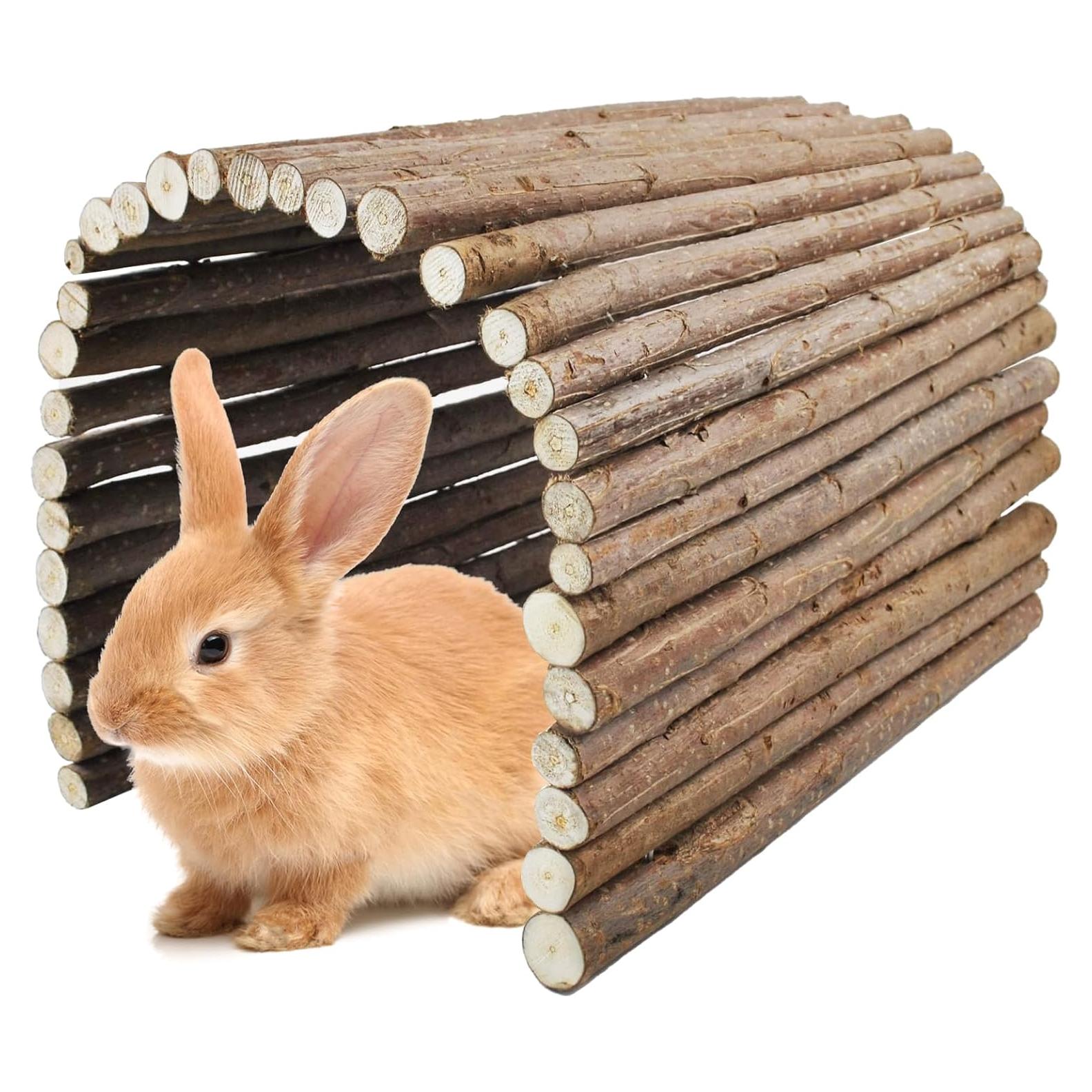 Puente de Madera Kathson XL para Conejos y Roedores 66x41cm