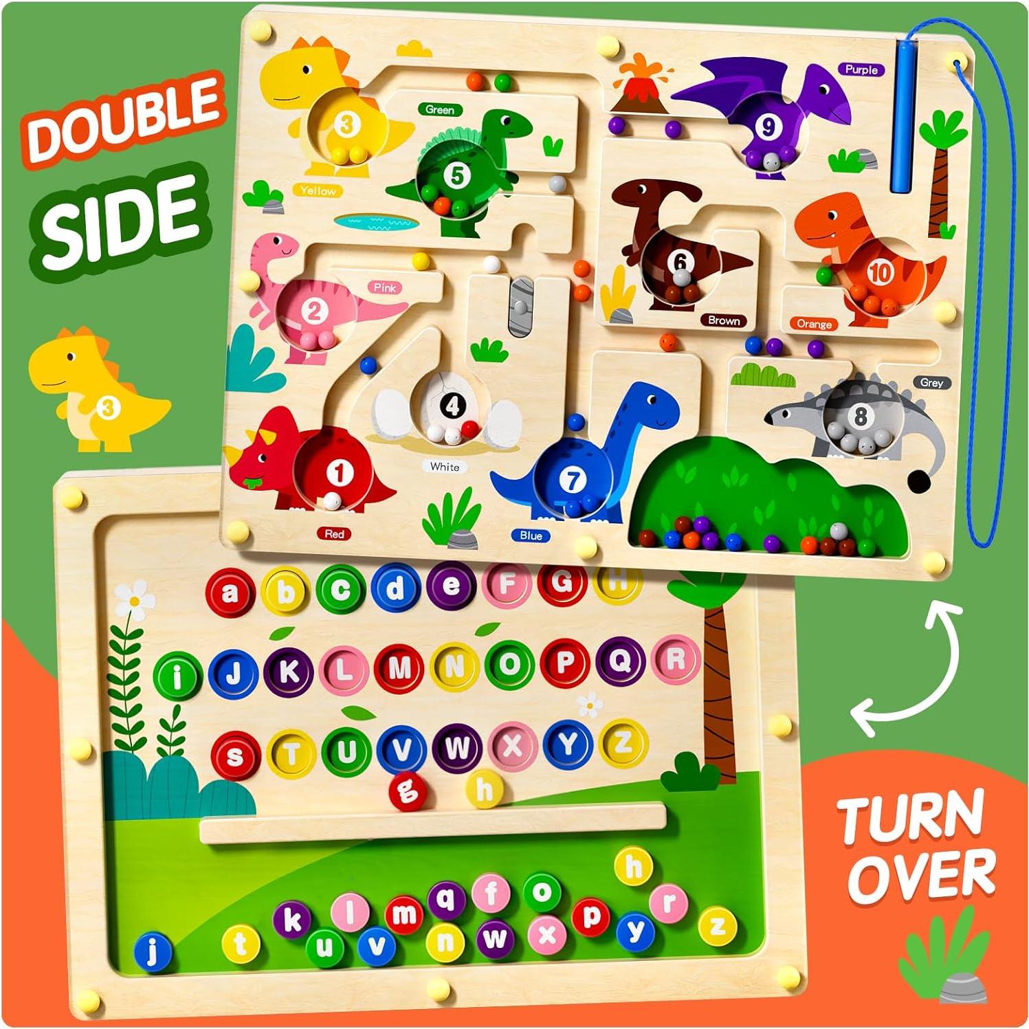 Rompecabezas Magnético 2 en 1 GZYH - Letras y Números