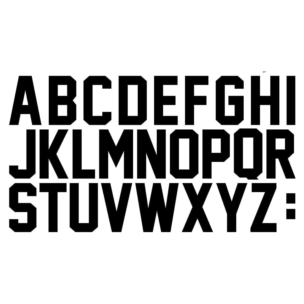 Letras de Vinilo para Transferencia de Calor FANBRILLIANT 104 Piezas 2" Negro