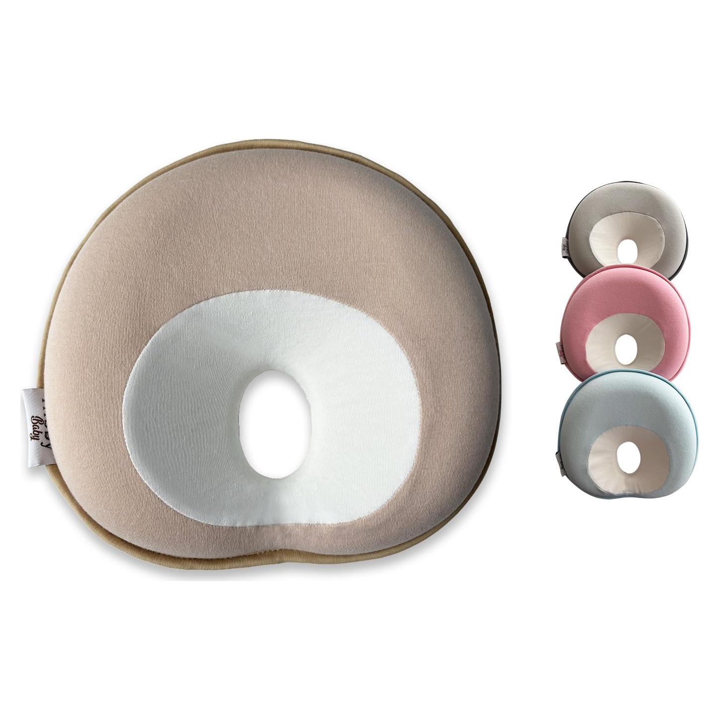 Almohada para Bebé Hibby Baby Beige Galleta - Cochecito y Viaje