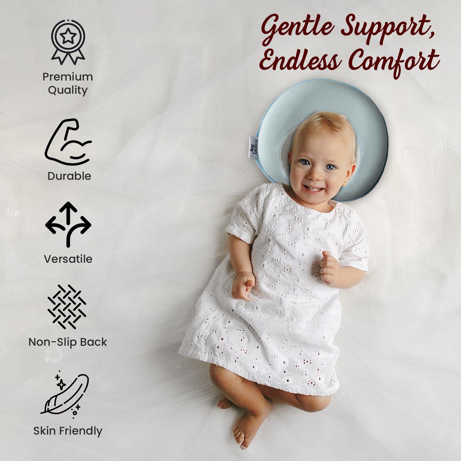 Almohada para Bebé Hibby Baby Beige Galleta - Cochecito y Viaje