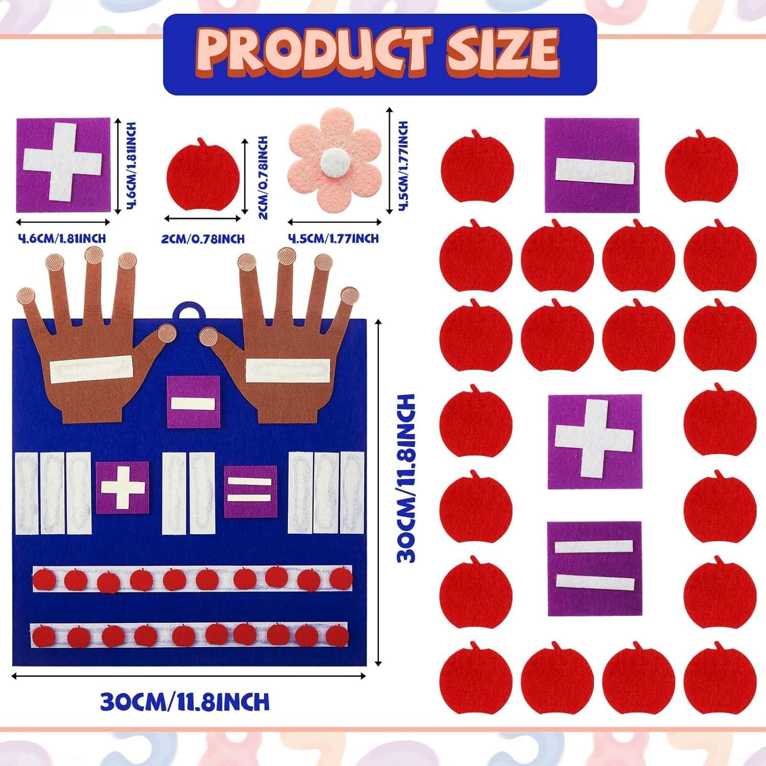 Juguetes de Matemáticas Deekin - 2 Juegos de Fieltro 30x30cm