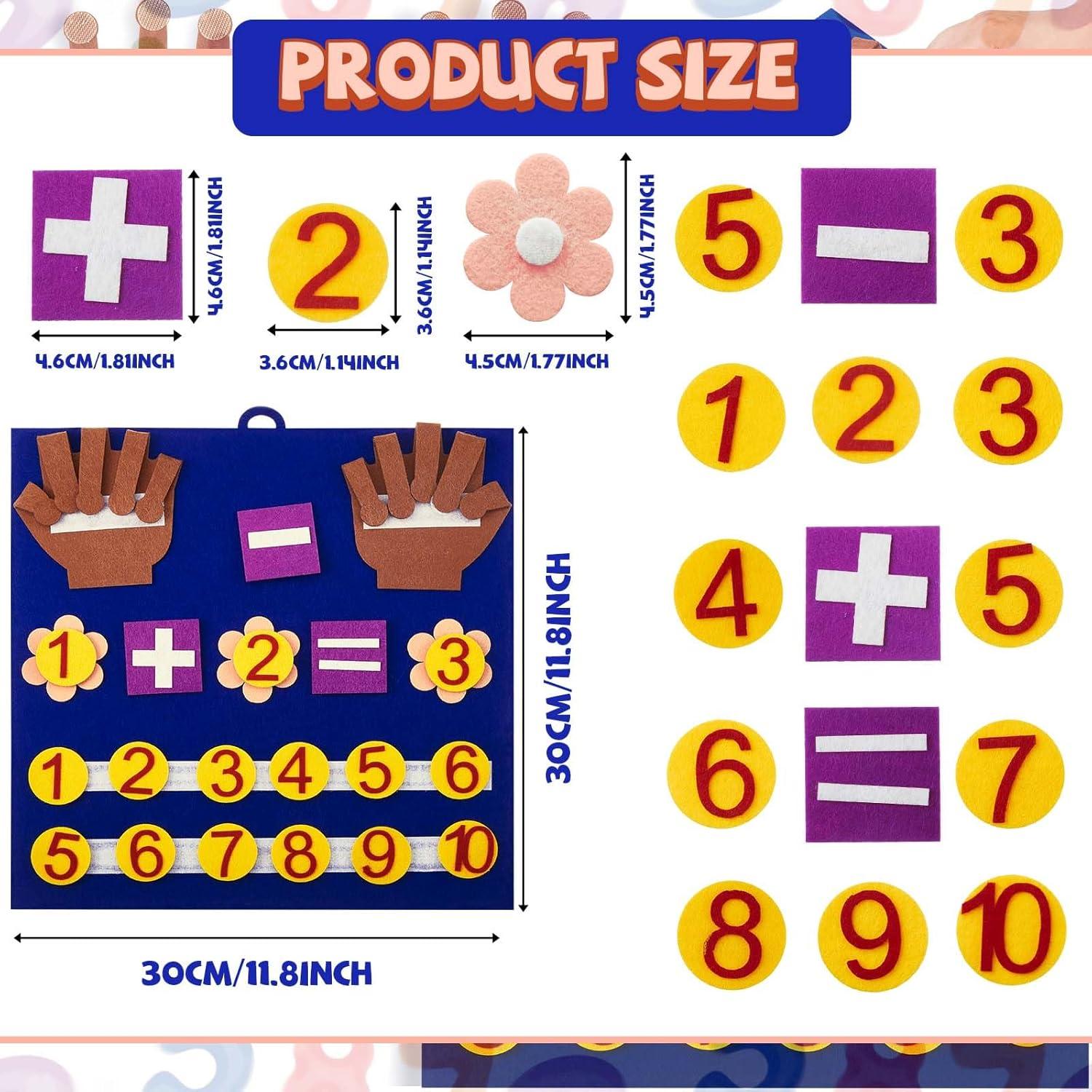 Juguetes de Matemáticas Deekin - 2 Juegos de Fieltro 30x30cm