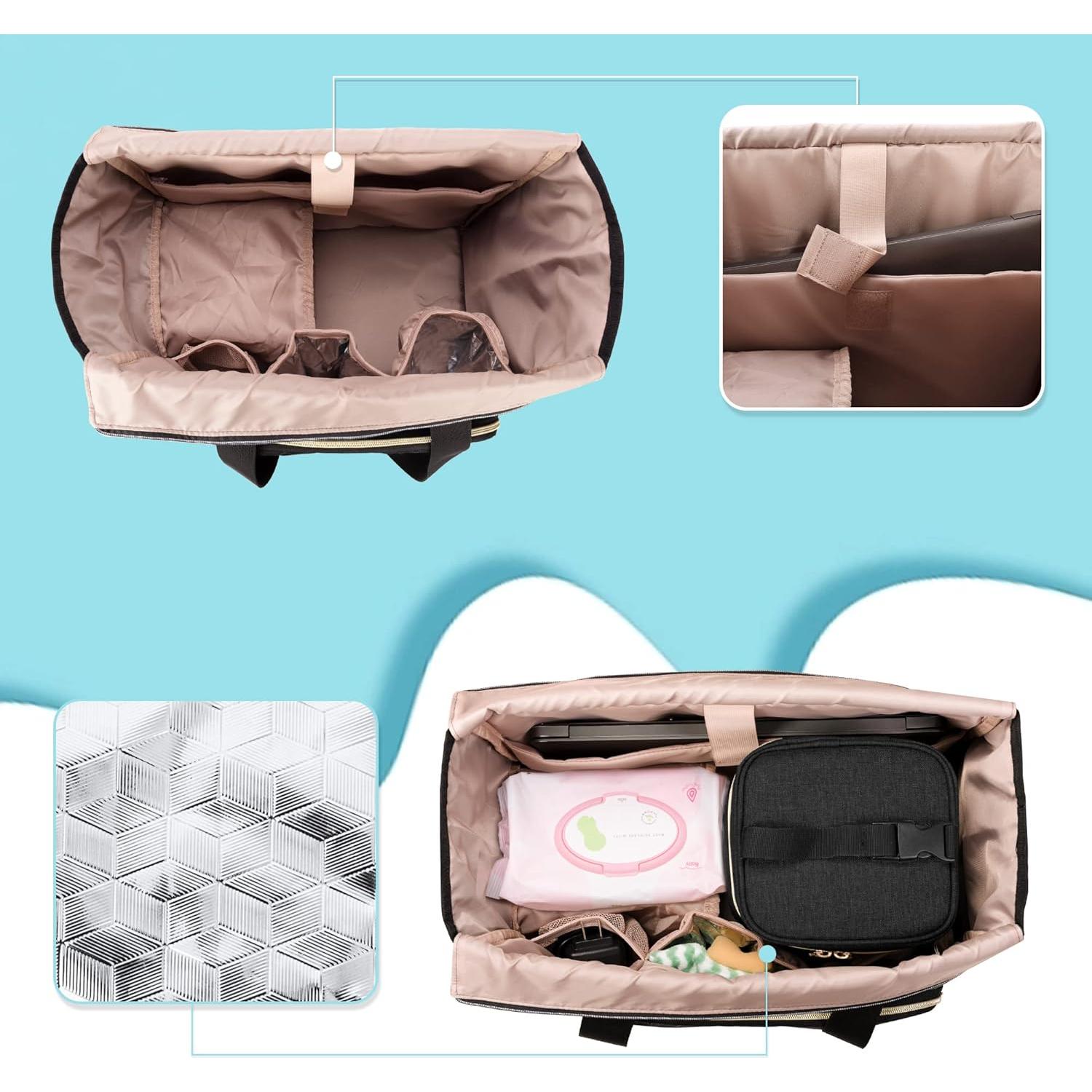 Bolsa para extractor de leche LUXJA negra compatible con Spectra S1/S2