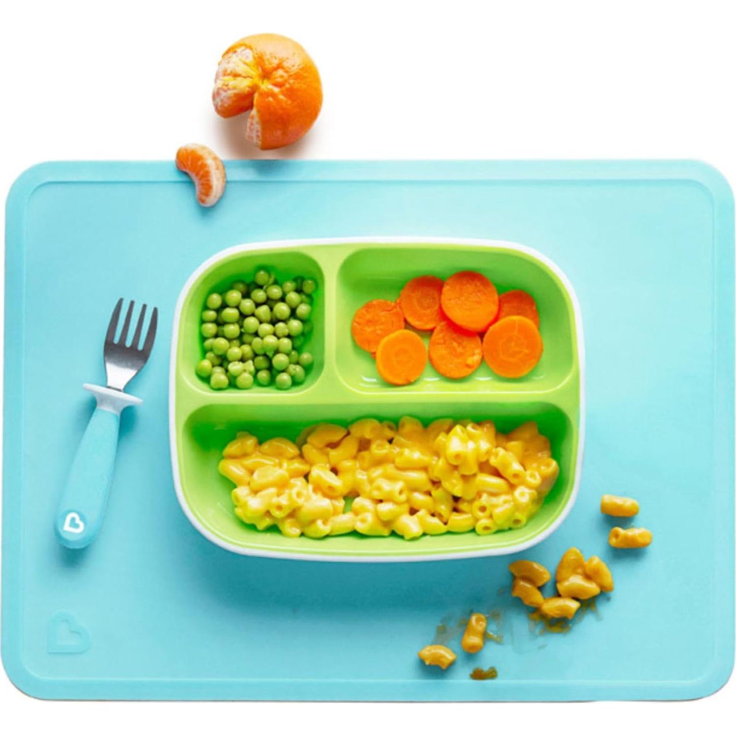 Manteles de Silicona Munchkin Spotless para Niños 2 Piezas Azul Verde