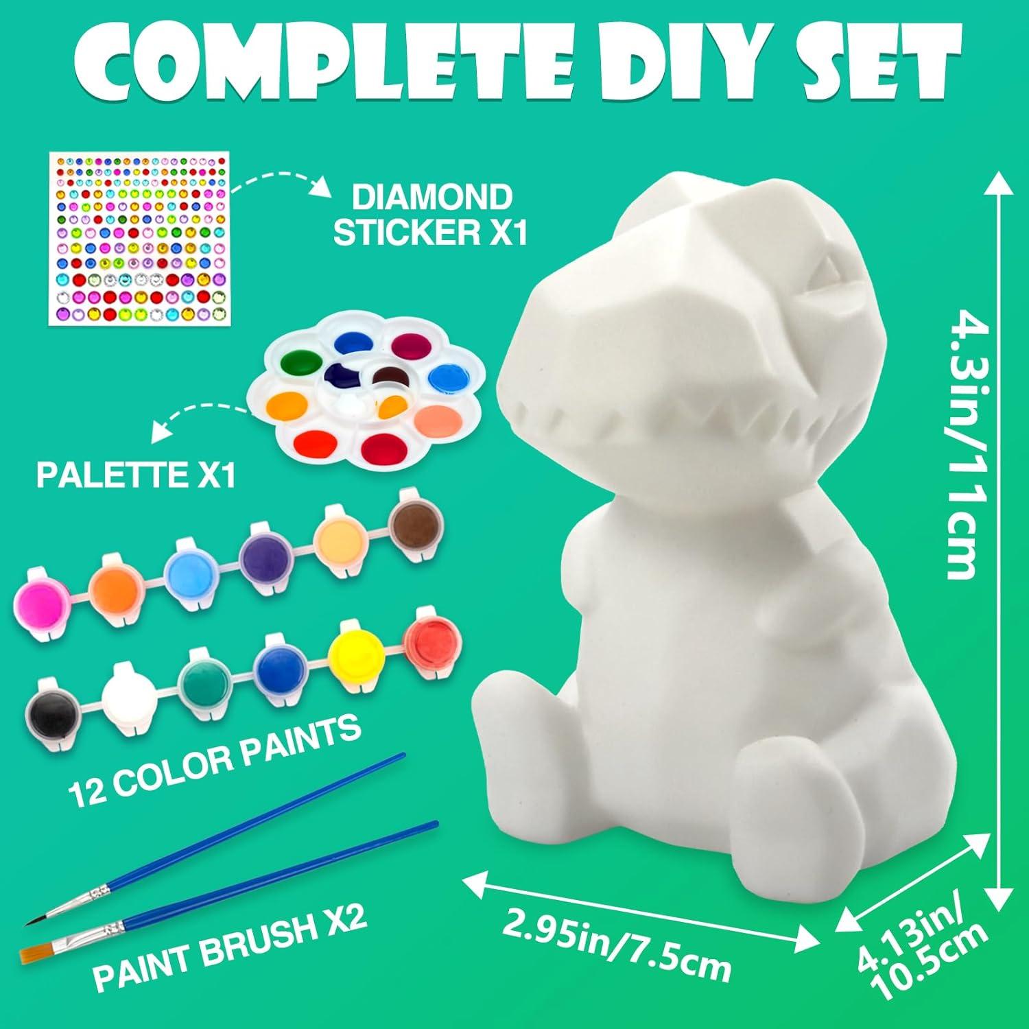 Kit de Pintura Lámpara Dinosaurio AluAbi - Manualidades Niños 4-12