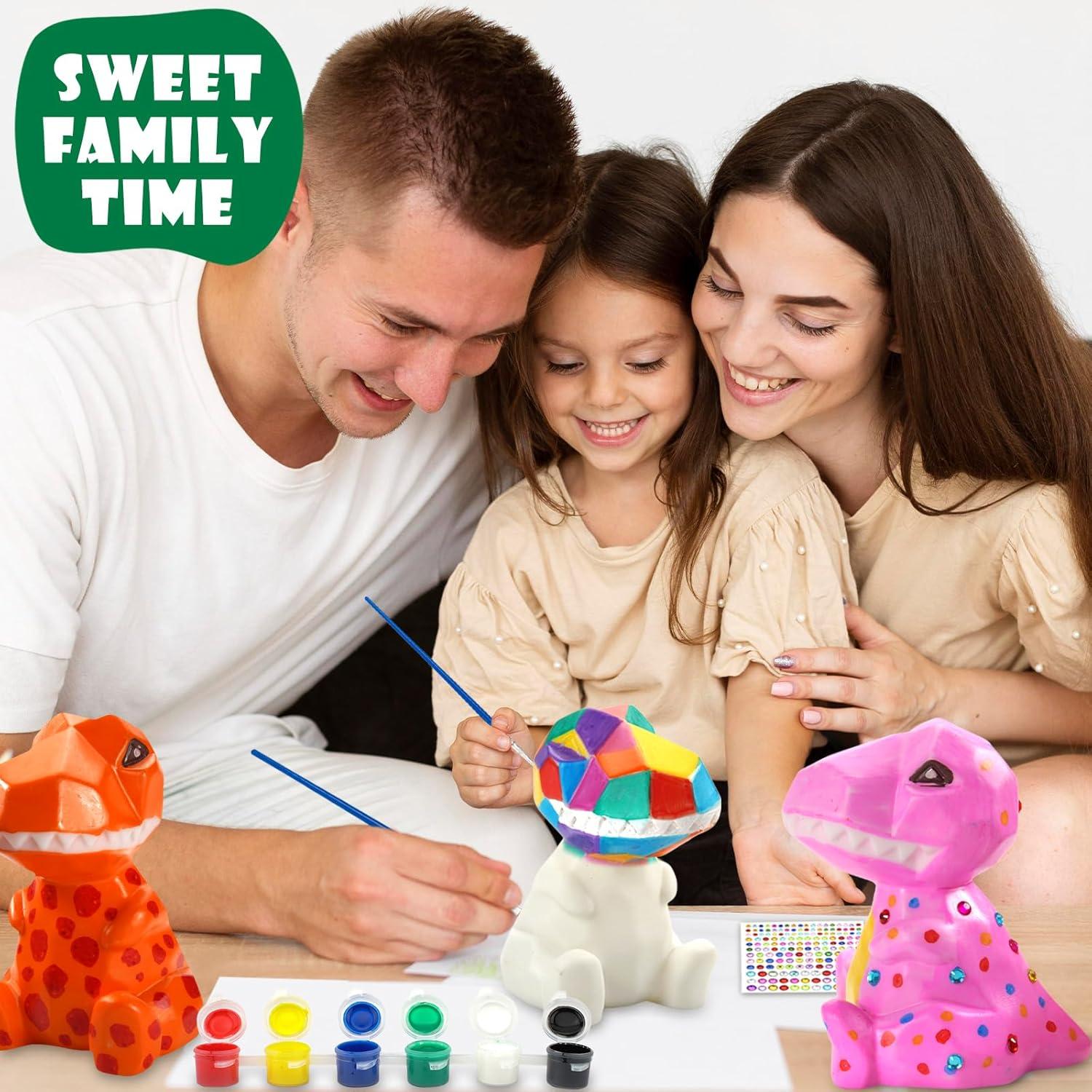 Kit de Pintura Lámpara Dinosaurio AluAbi - Manualidades Niños 4-12