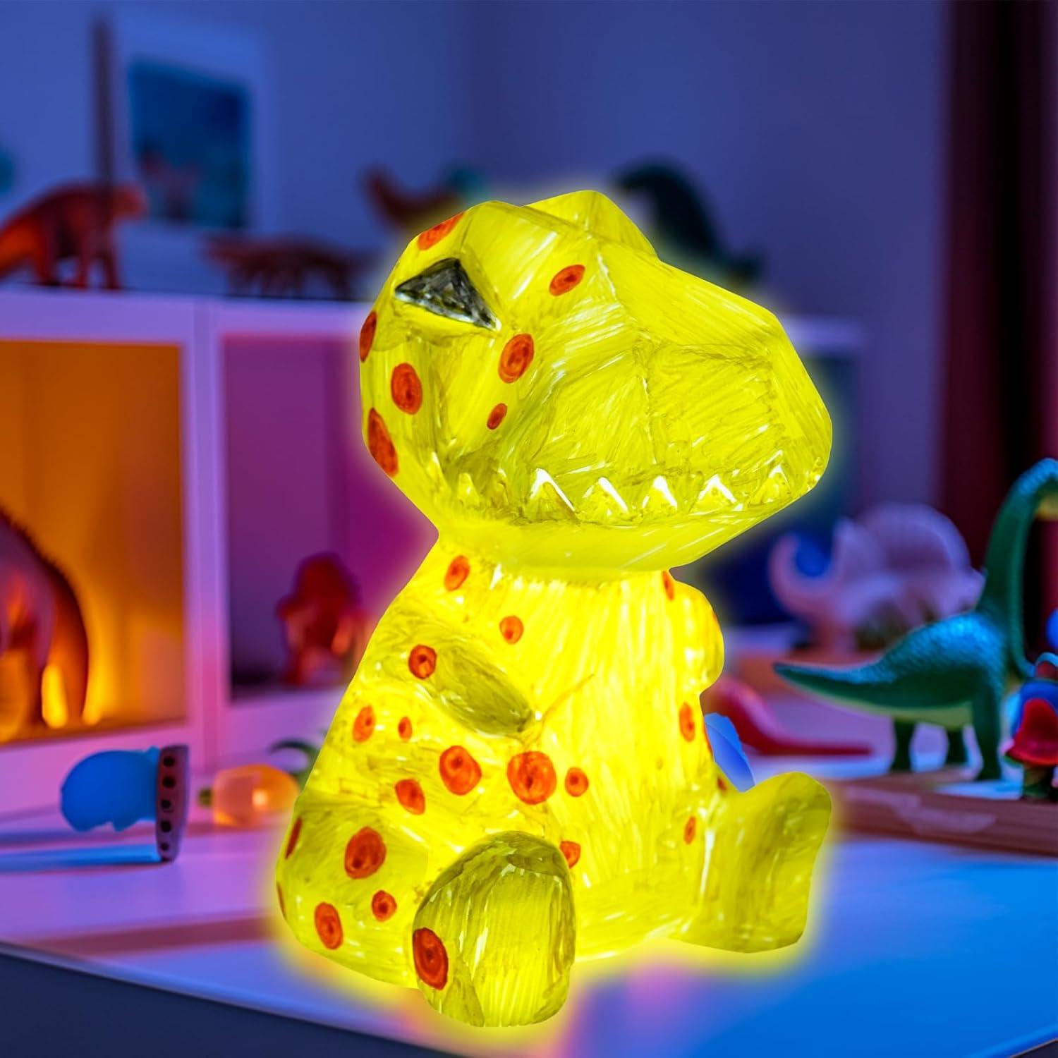 Kit de Pintura Lámpara Dinosaurio AluAbi - Manualidades Niños 4-12