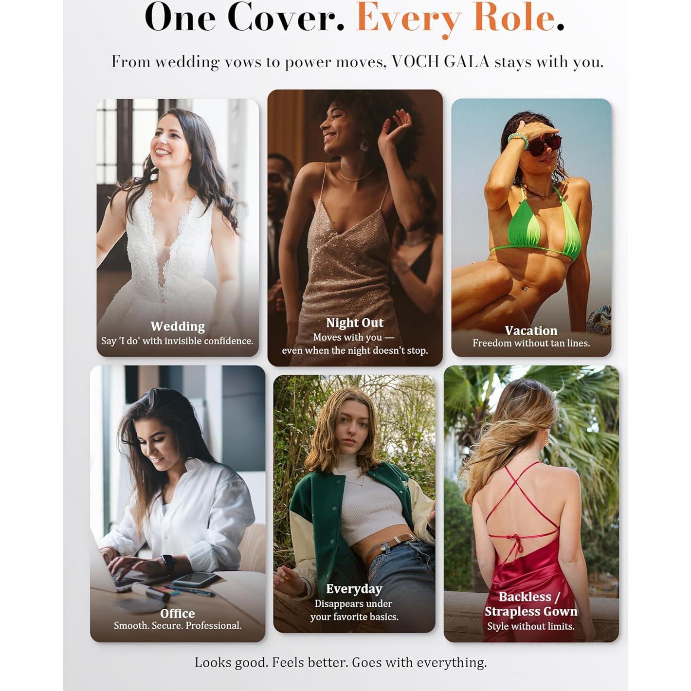 Cubrepezones Reutilizables VOCH GALA Silicona Hipoalergénica