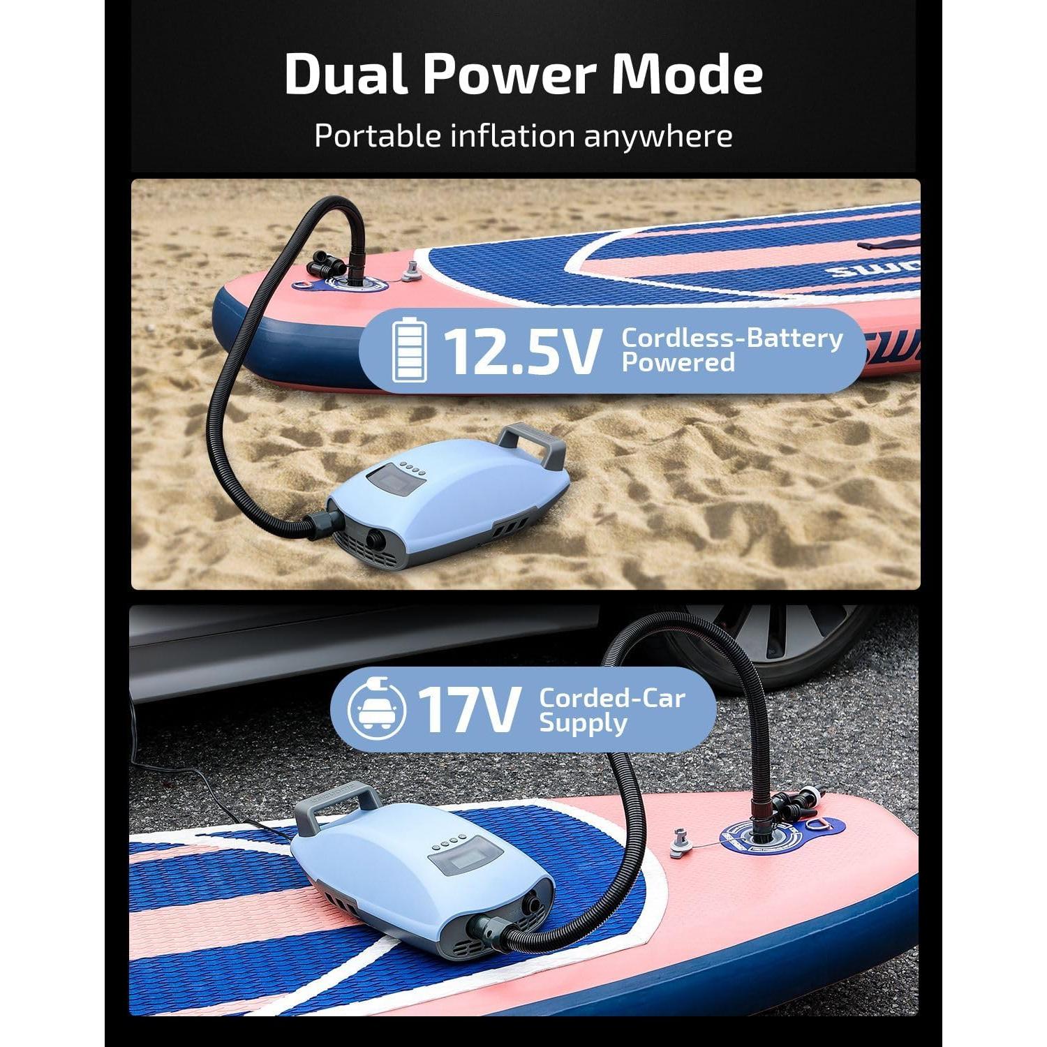 Bomba de aire eléctrica Swonder S20Li6K 20 PSI 350 LPM