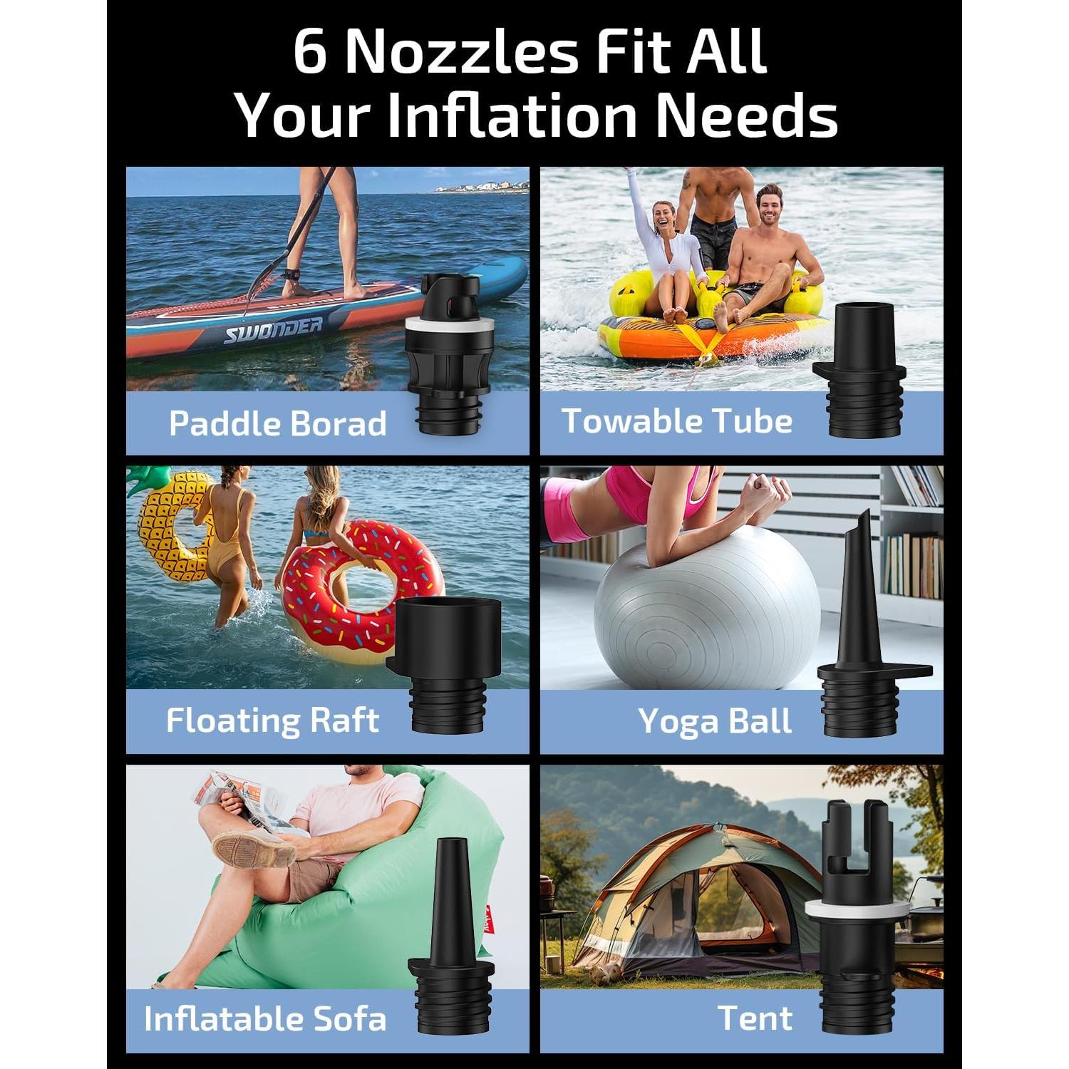 Bomba de aire eléctrica Swonder S20Li6K 20 PSI 350 LPM