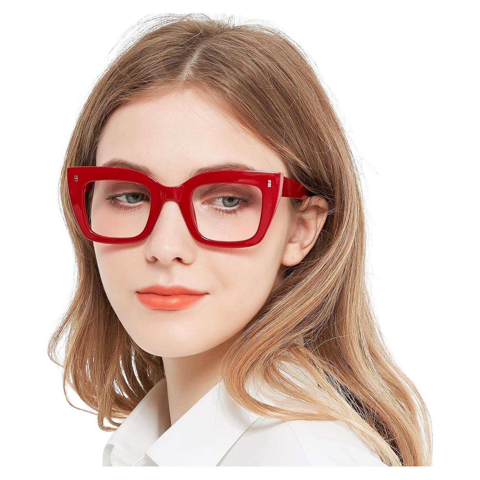 Gafas de lectura WEMOOTANTS rojas ojo de gato 1.0 a 4.0