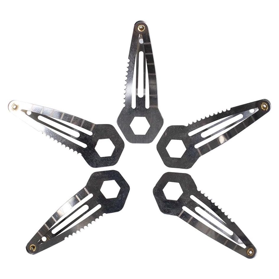 Clip de Cabello Táctico EDC West Coast Paracord - 3 Piezas