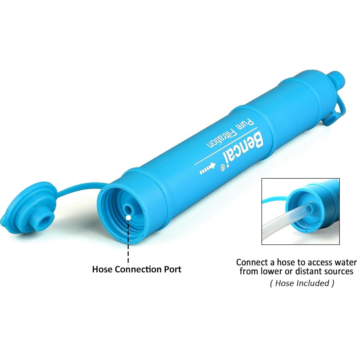 Filtro de Agua Portátil Bencai con Brújula - 0.1 Micrones