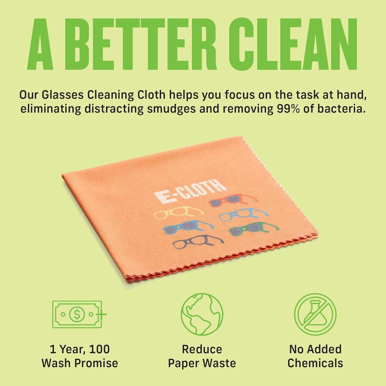 Paño de limpieza E-Cloth para gafas, microfibra, 1 paquete
