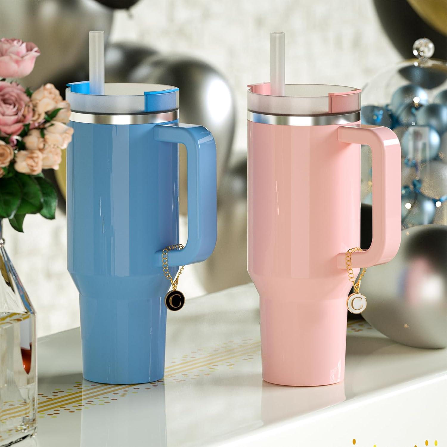 Encantos de Letra Inicial Personalizados Utuichuo 2PCS