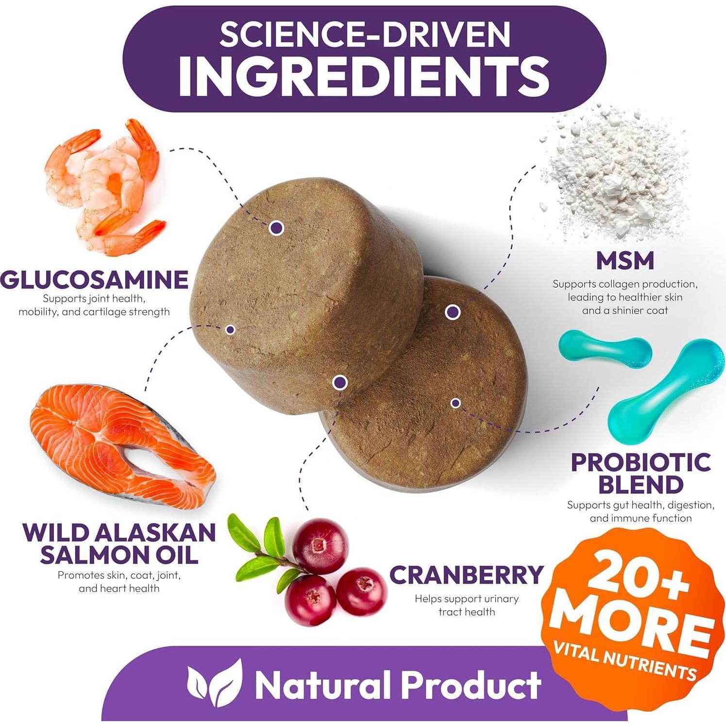 Multivitamina Masticable para Perros Petsology 340 Unidades