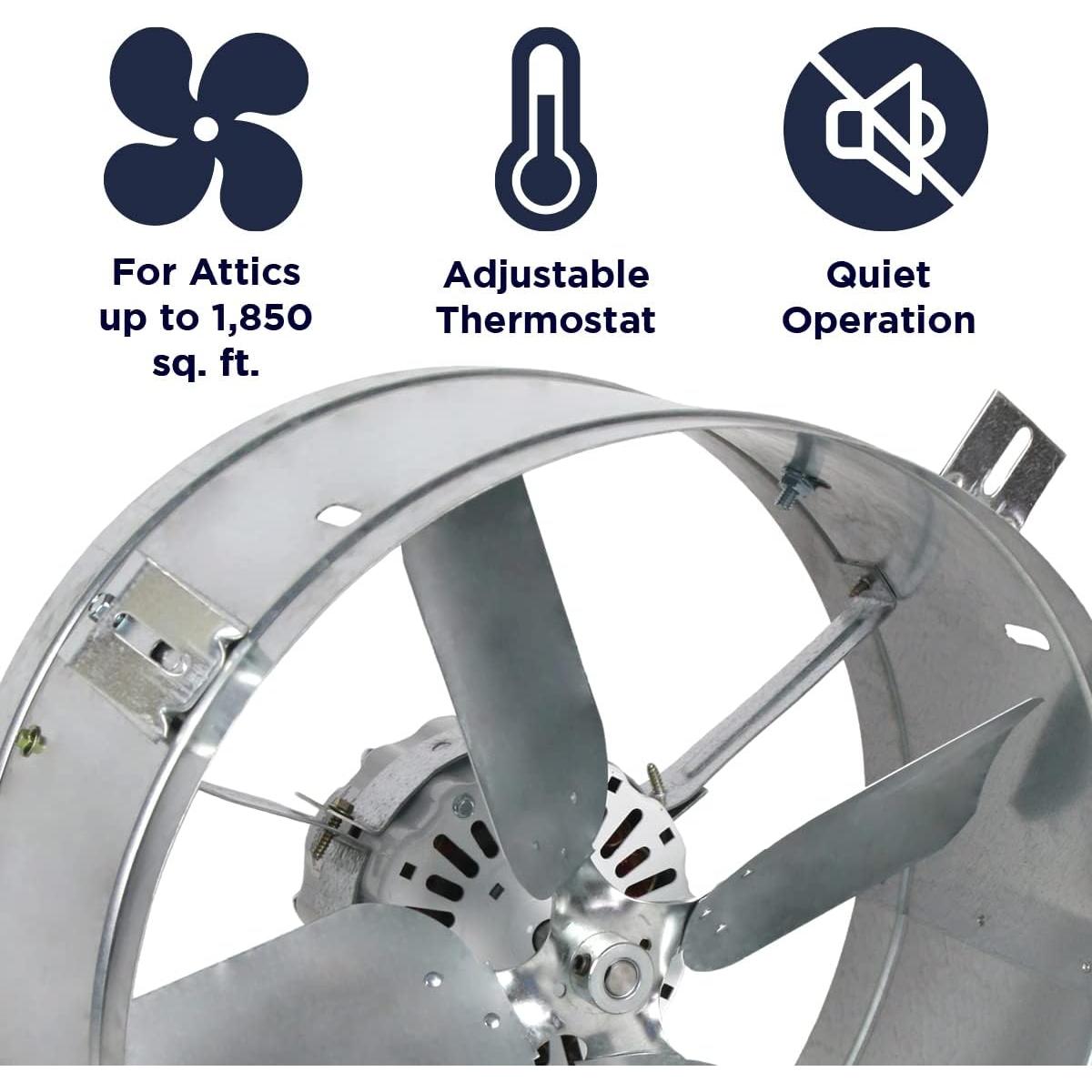 Ventilador de Ático Cool Attic CX1500 1300 CFM 14"