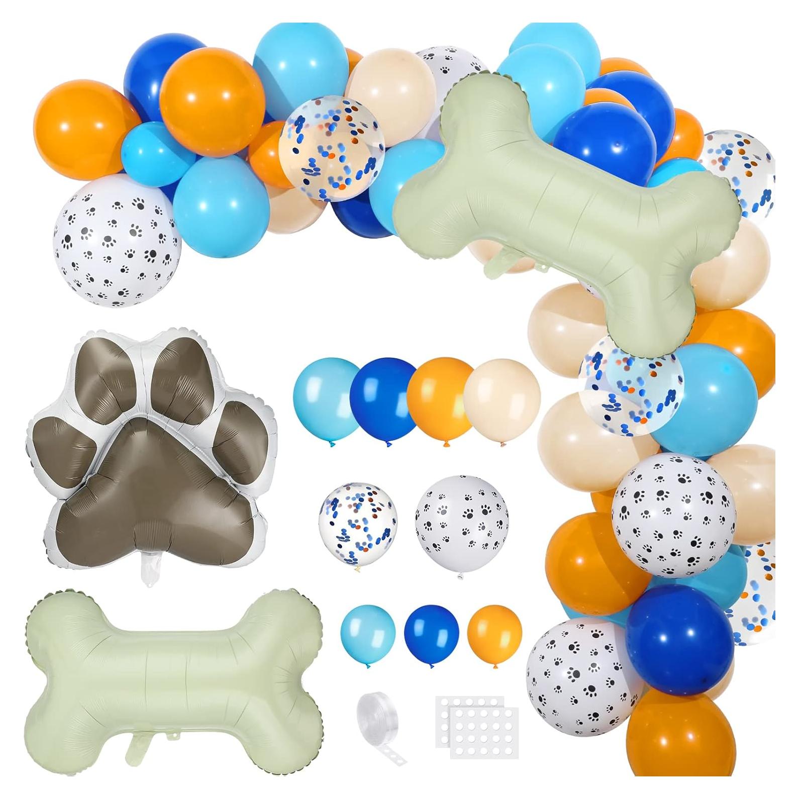 Kit de Guirnalda de Globos de Fiesta Gejoy 103 Piezas Azul