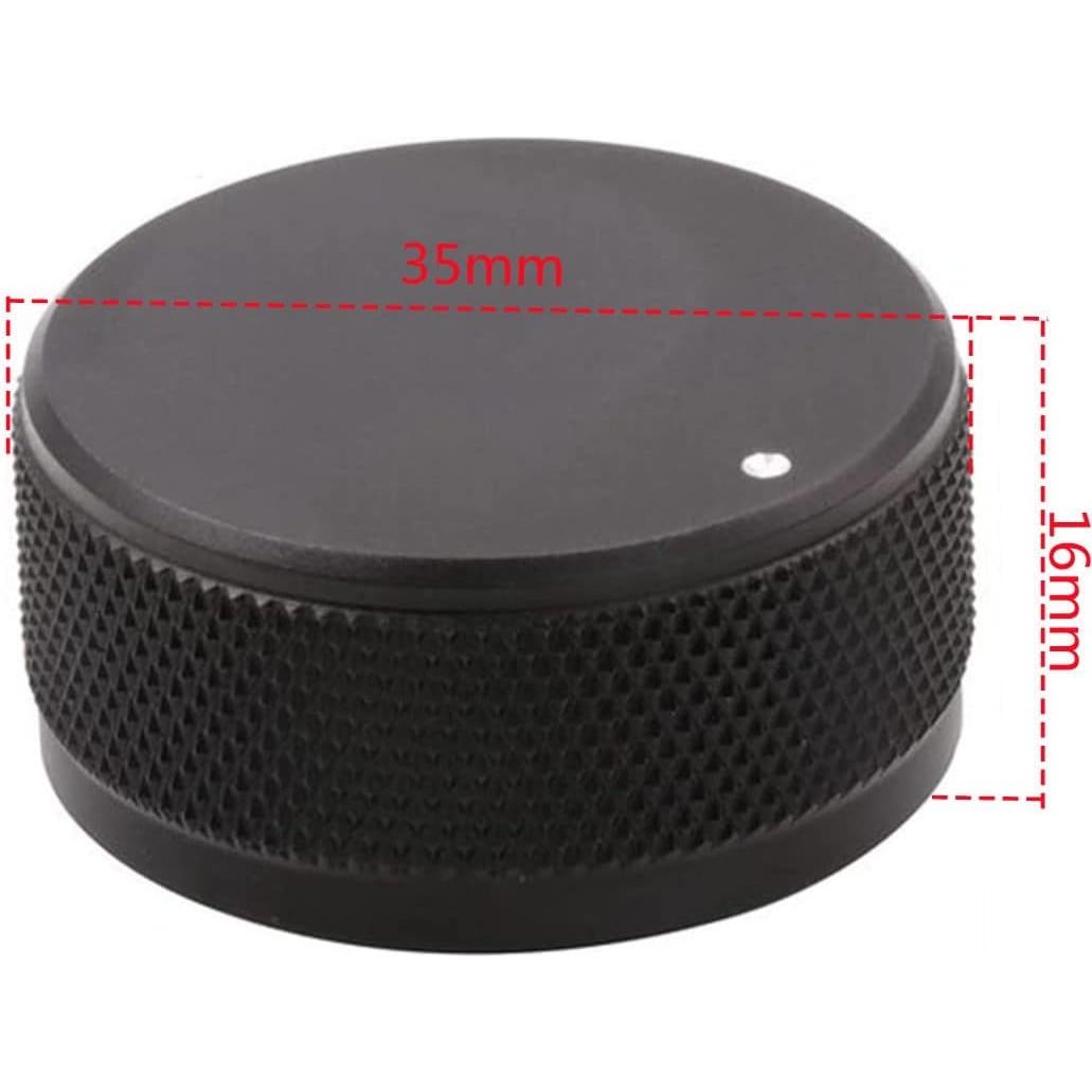 Perilla de Aluminio Szliyands 35x16mm CNC Negra para Amplificador