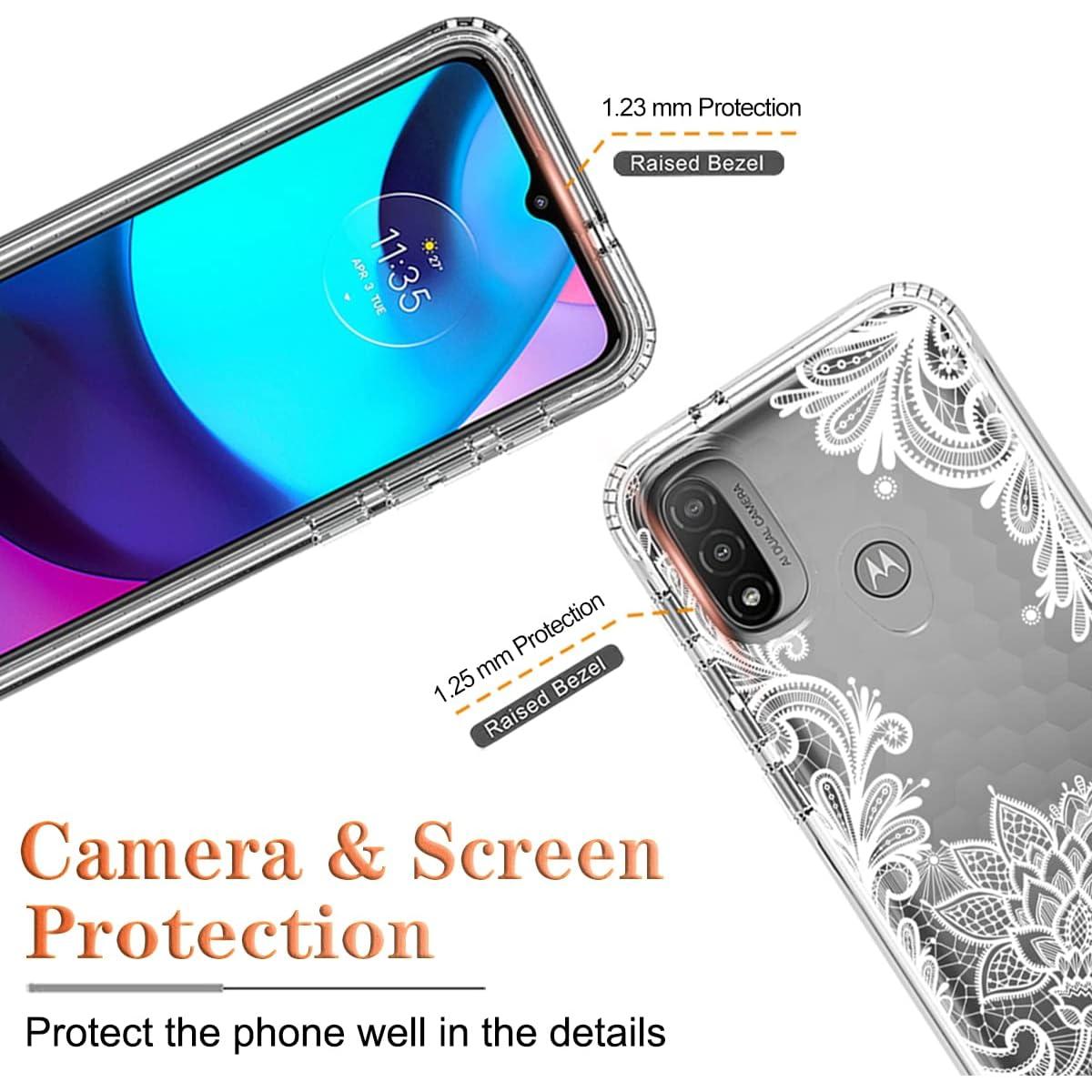 Funda Protectora para Motorola Moto E20/E30/E40 con Protector de Pantalla Mandala
