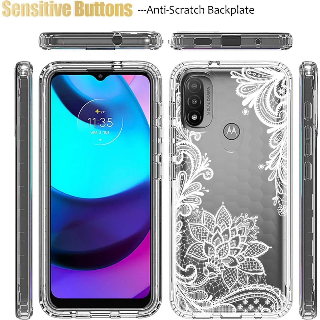 Funda Protectora para Motorola Moto E20/E30/E40 con Protector de Pantalla Mandala
