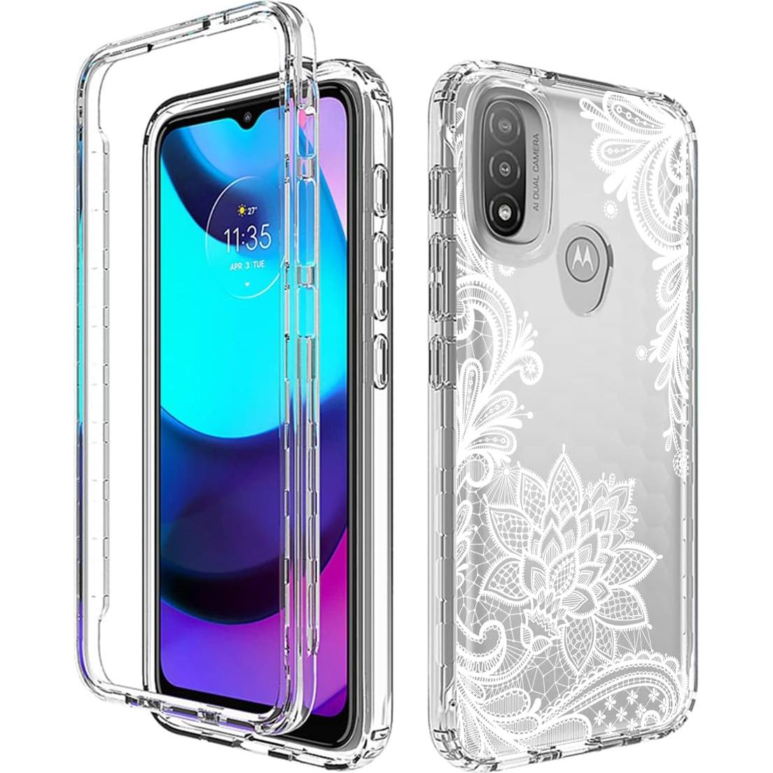 Funda Protectora para Motorola Moto E20/E30/E40 con Protector de Pantalla Mandala