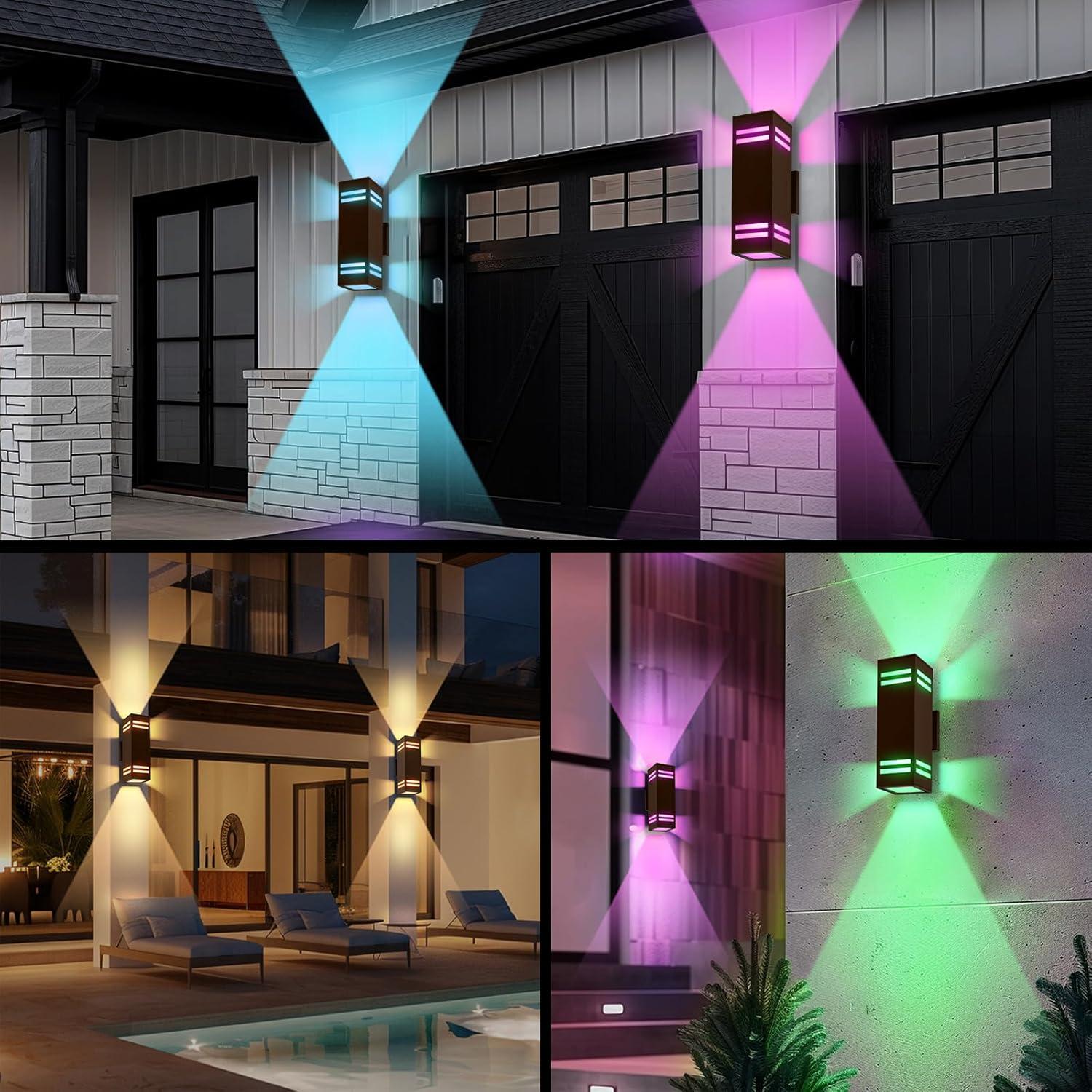 Luces Inteligentes de Exterior MZLITI 2 Paquete RGB IP65
