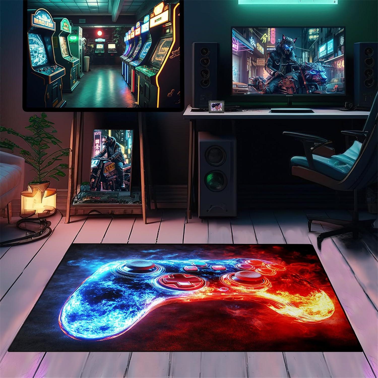 Alfombra de Juego FJKJHKGJ 0.91x1.52m para Niños Gamer