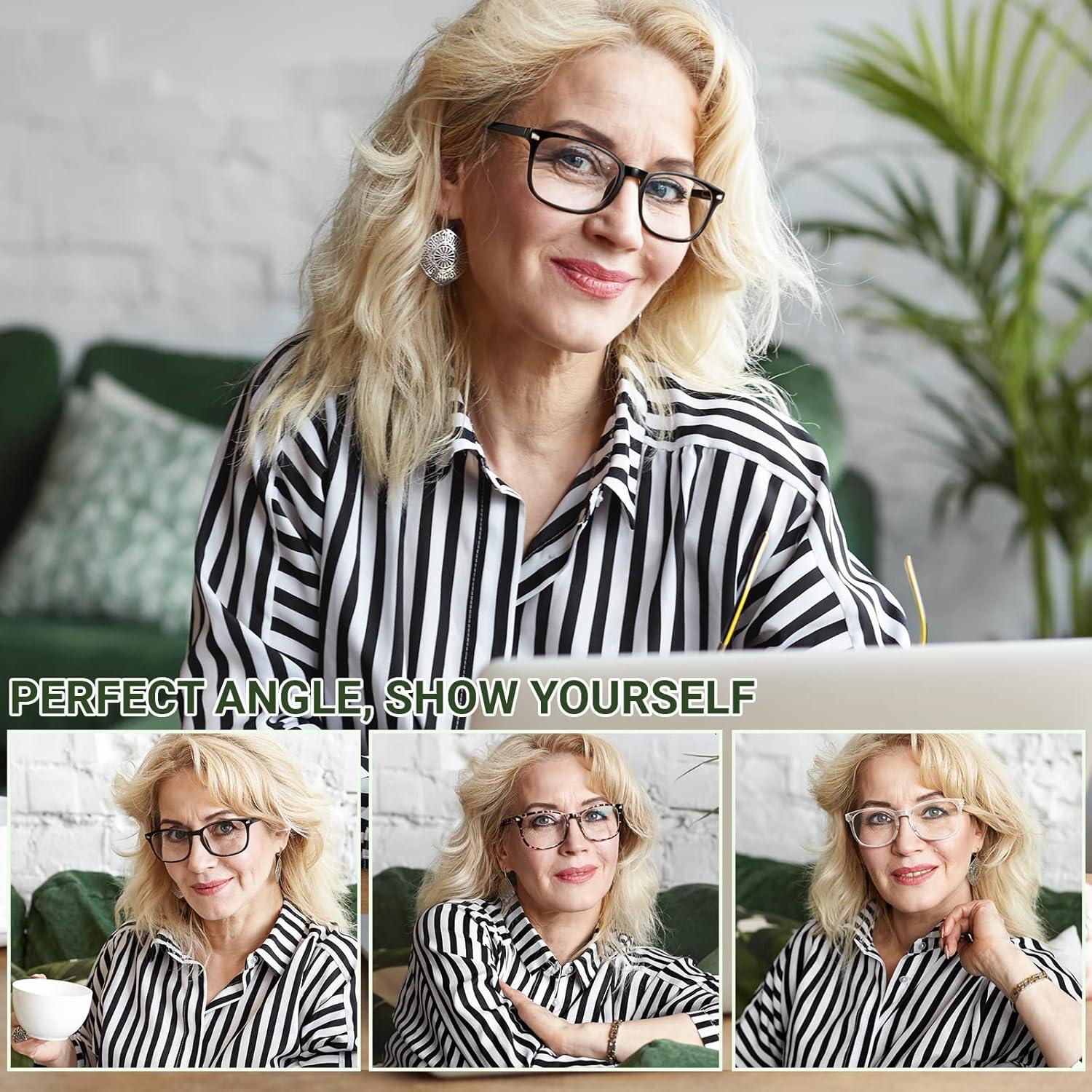 Gafas de lectura CCVOO unisex 3.0x anti luz azul