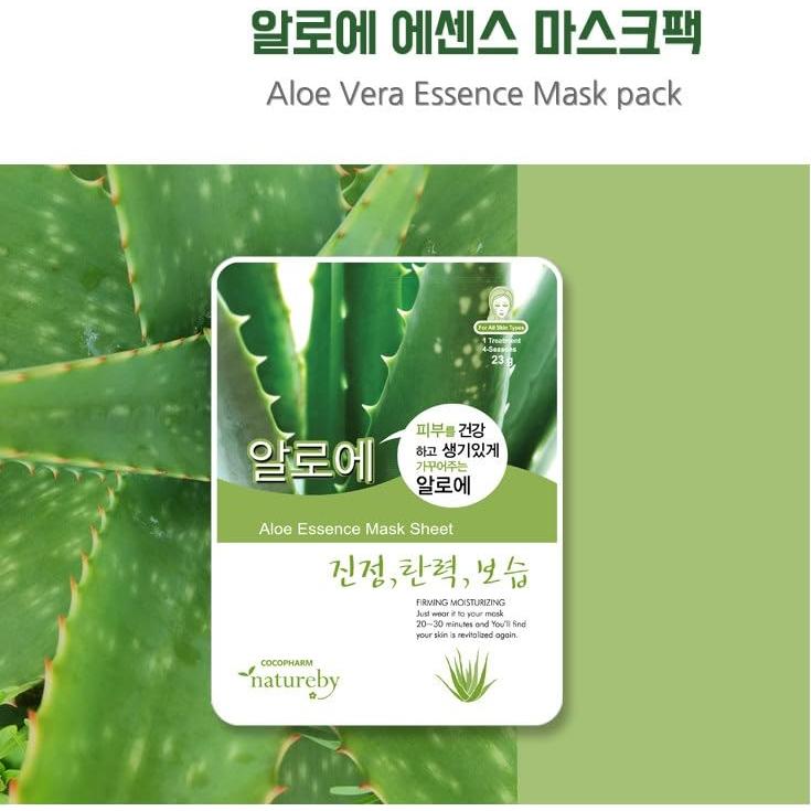 Mascarilla Facial TNB Natureby Aloe - Hidratante Coreana 10 Hojas