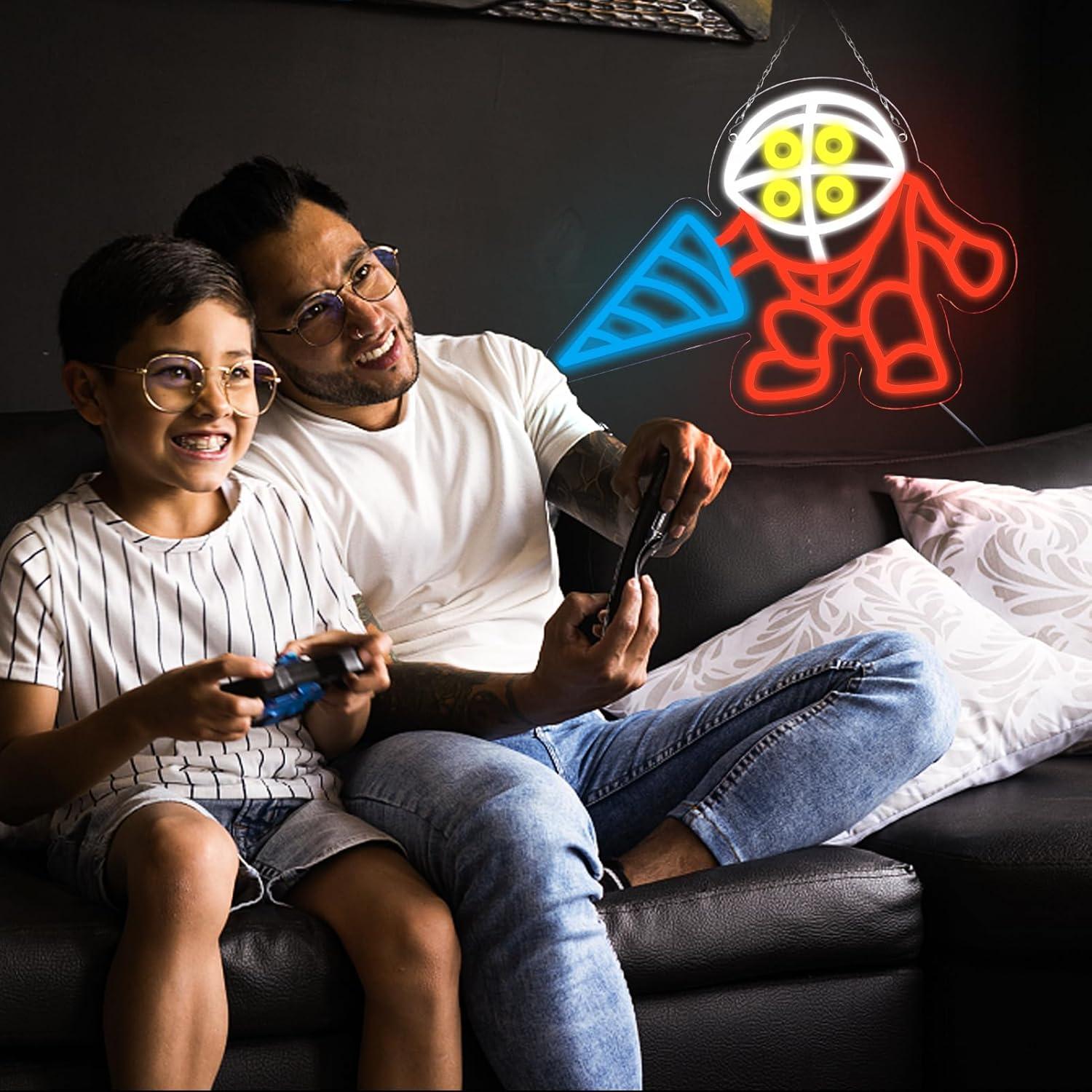 Luz de Neón LED WonderfulLife 41x28 cm para Zona de Juegos