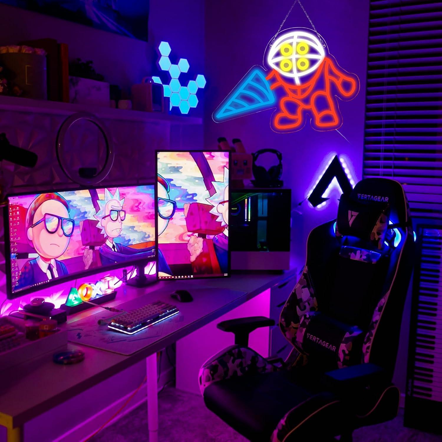 Luz de Neón LED WonderfulLife 41x28 cm para Zona de Juegos