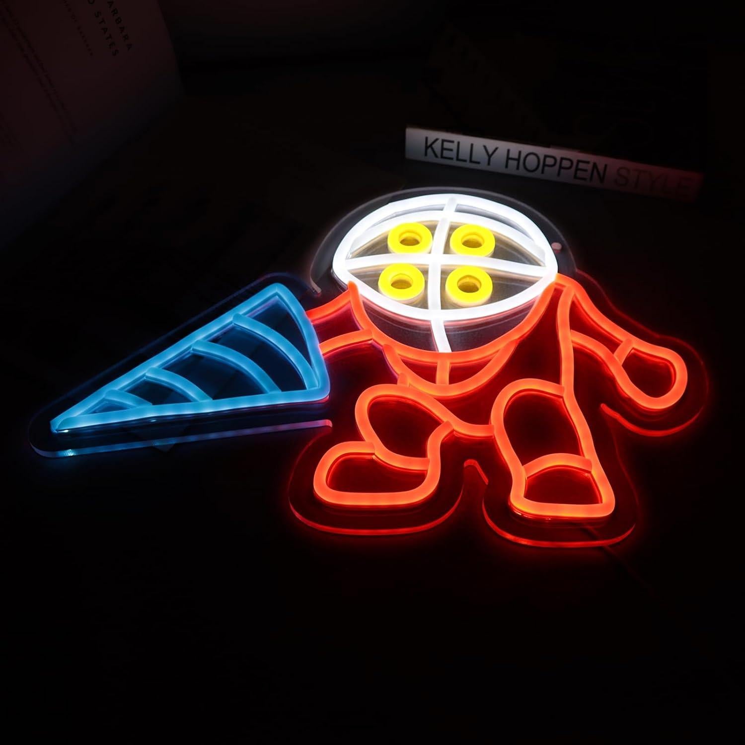 Luz de Neón LED WonderfulLife 41x28 cm para Zona de Juegos