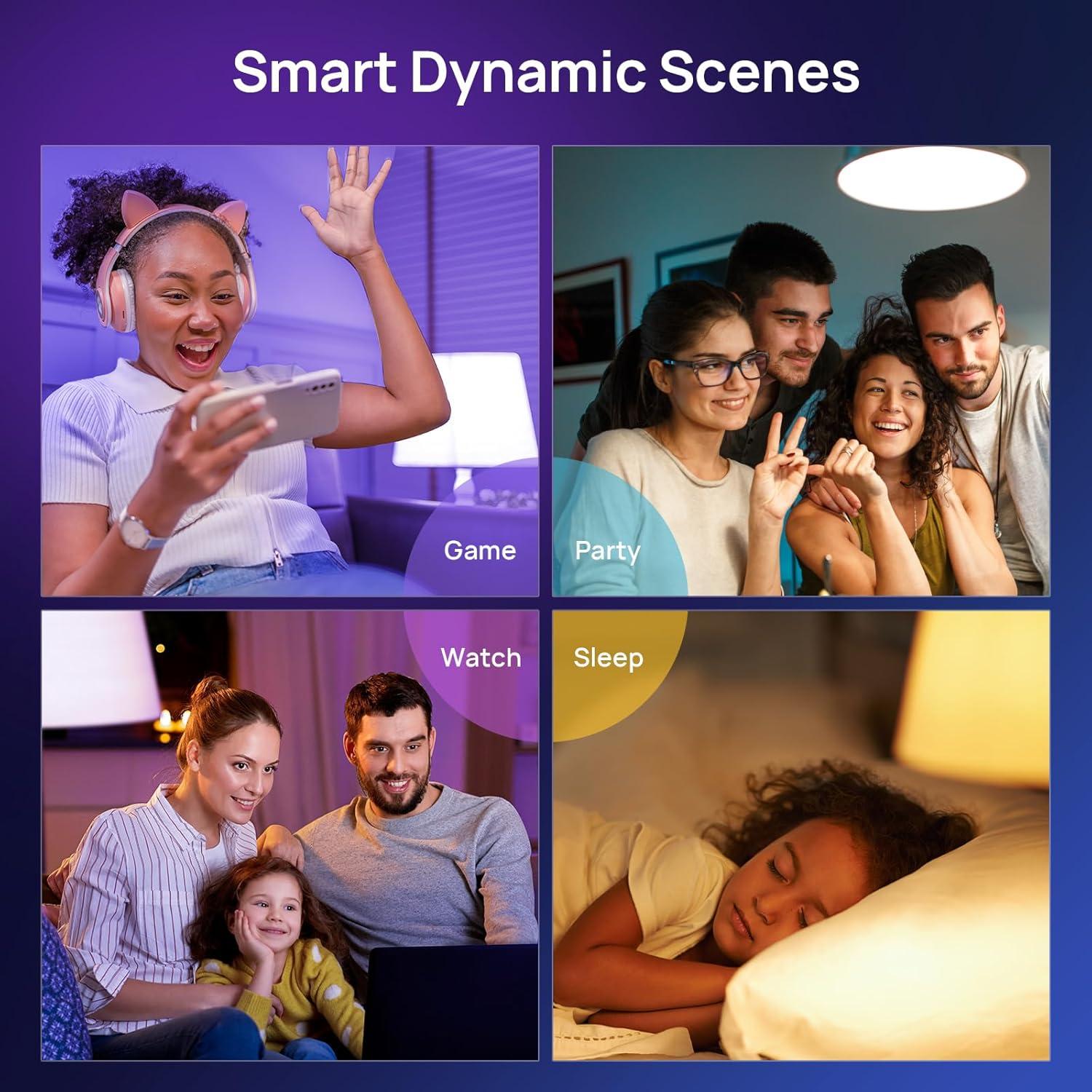 Bombillas Inteligentes Consciot RGBTW, 6 Bombillas LED WiFi