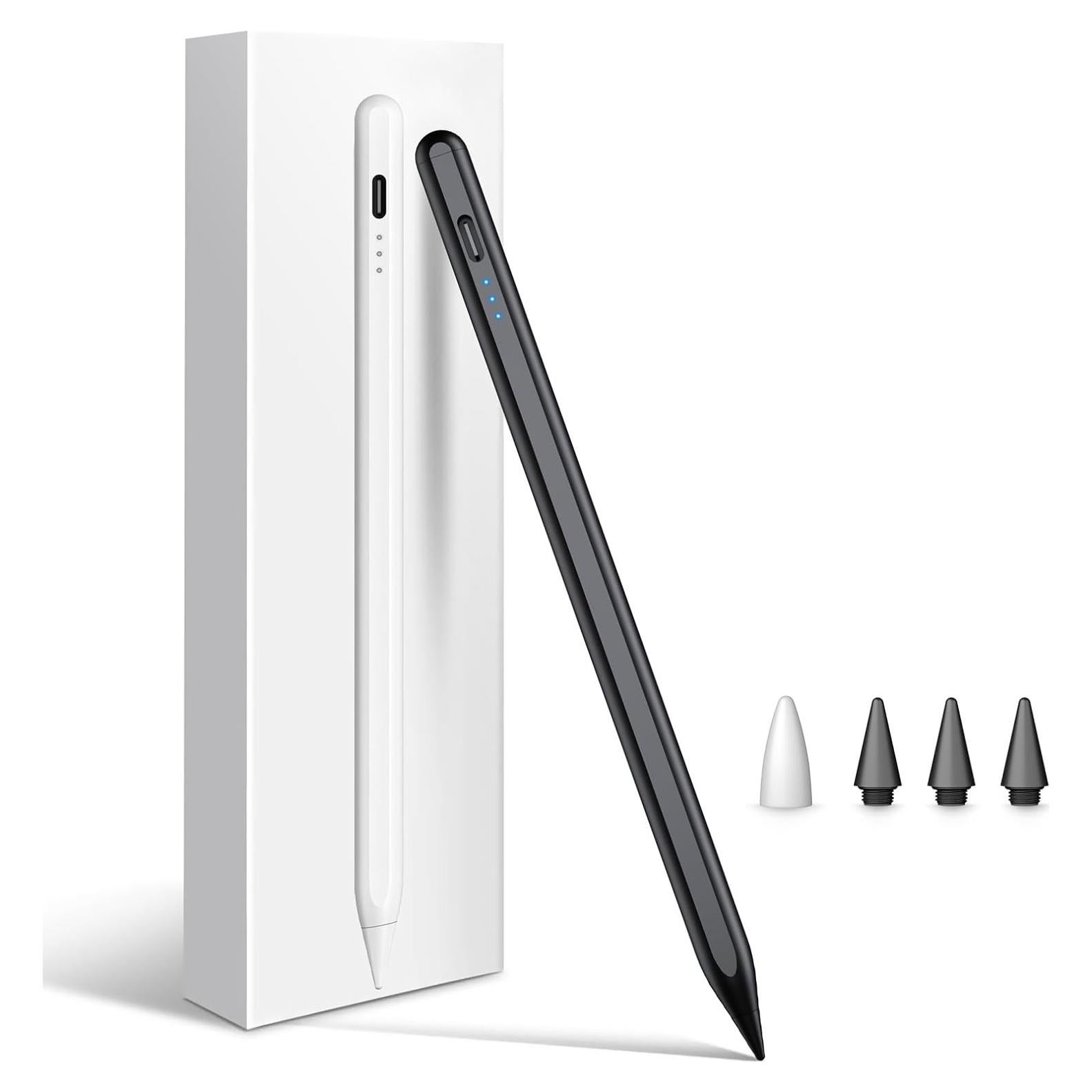 Cisteen Stylus Pen Negro para iPad 2018-2025, Carga Rápida