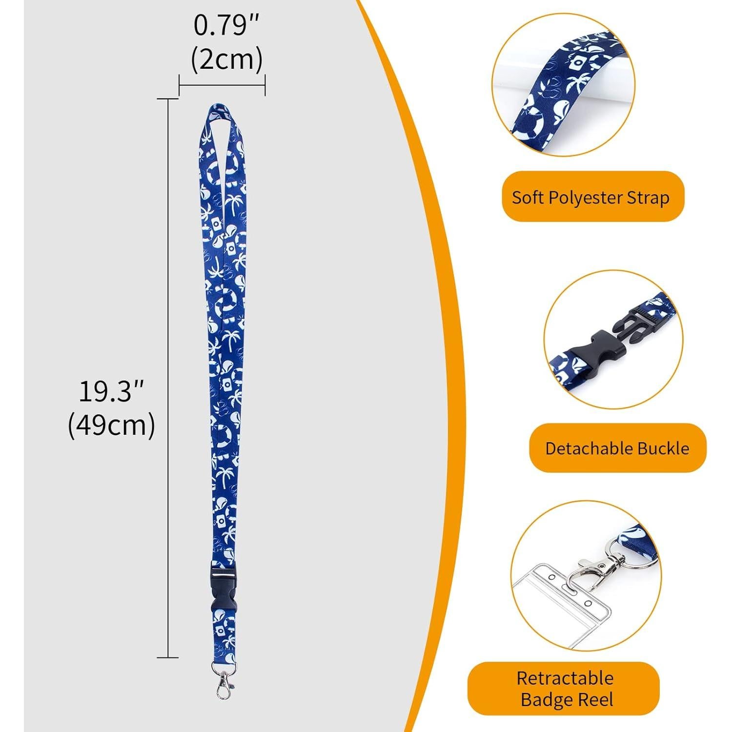 Soporte de Etiquetas de Equipaje Crucero Princesa 6 Pcs con Lanyards