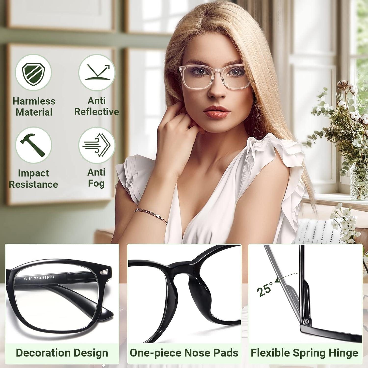 Gafas de lectura CCVOO 2.0x anti luz azul unisex