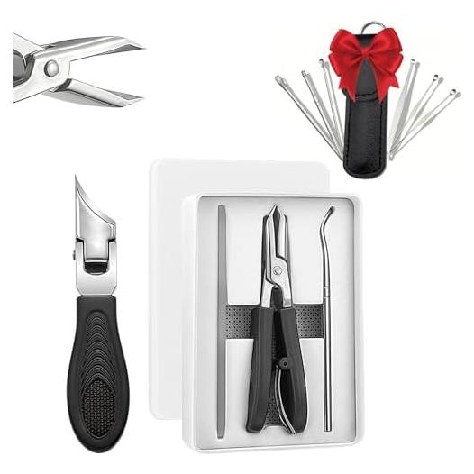 Cortadores de Uñas Beak de Águila Gruesas 9 Piezas Negro