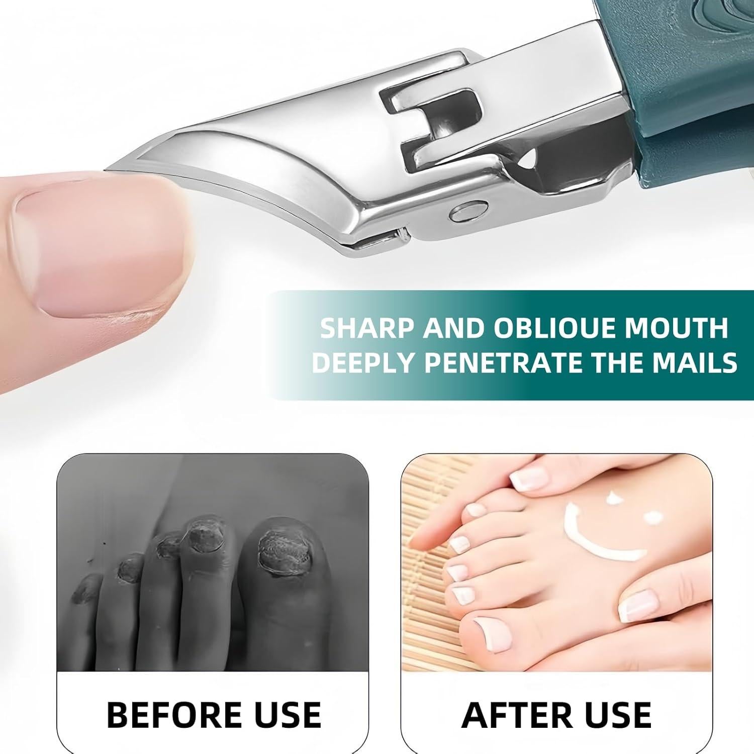 Cortadores de Uñas Beak de Águila Gruesas 9 Piezas Negro