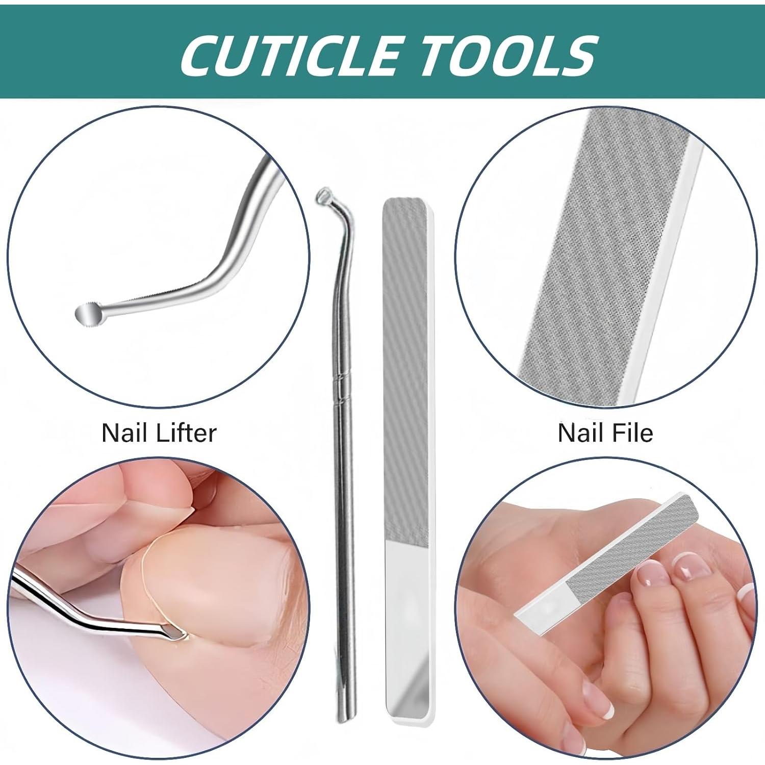 Cortadores de Uñas Beak de Águila Gruesas 9 Piezas Negro