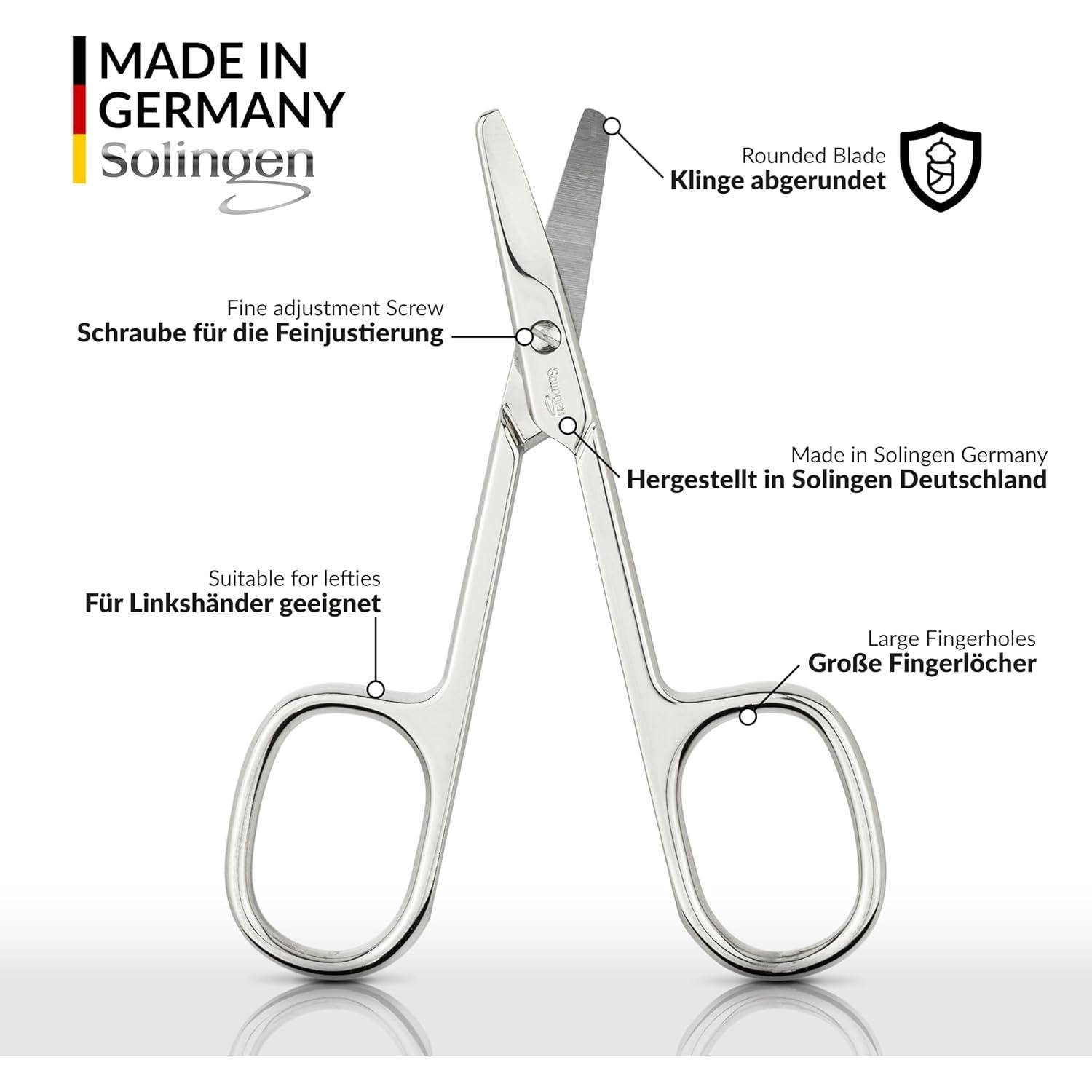 Tijeras de Uñas marQus Solingen Redondeadas - Acero Alemán