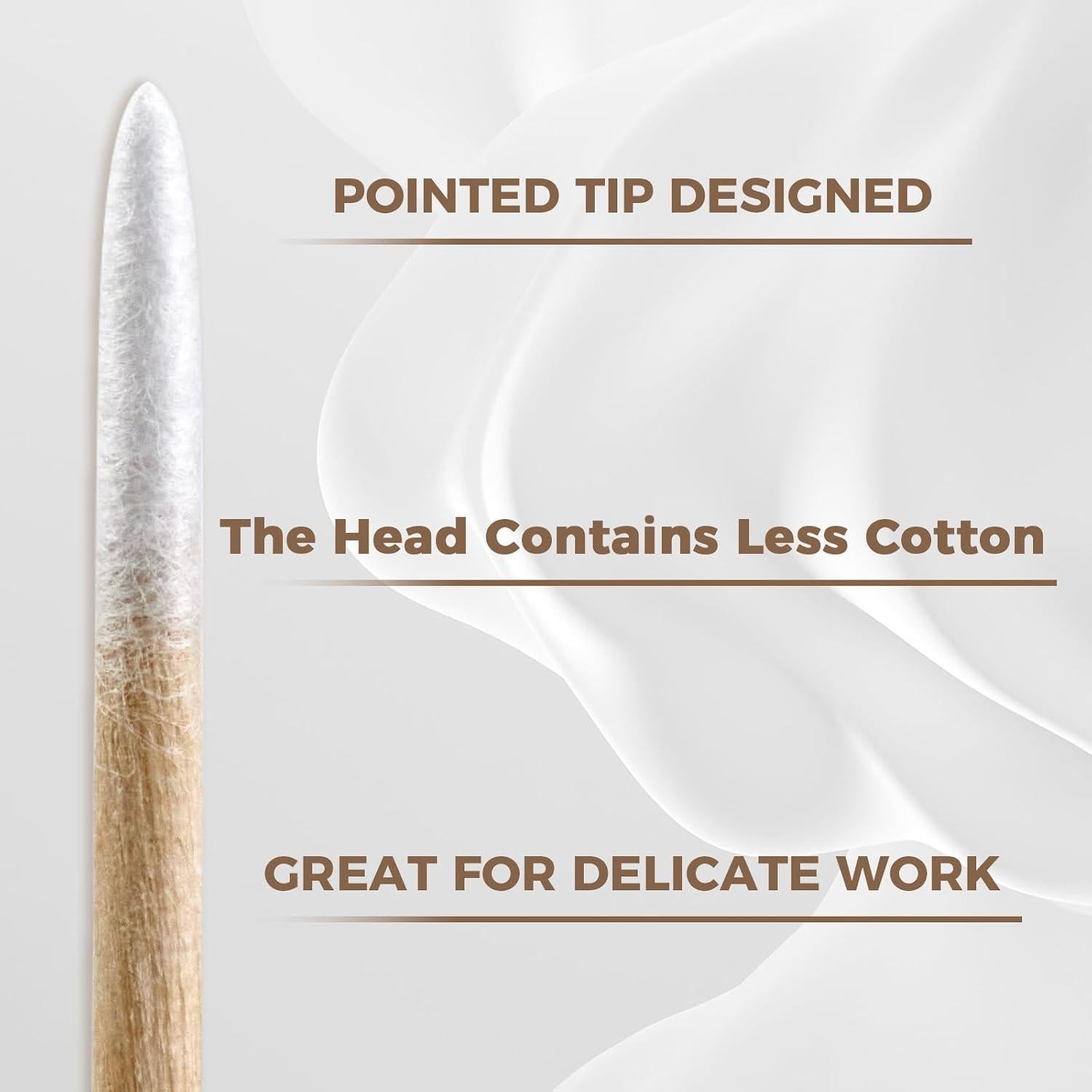 200 Hisopos de Algodón de Precisión CJJIE para Maquillaje