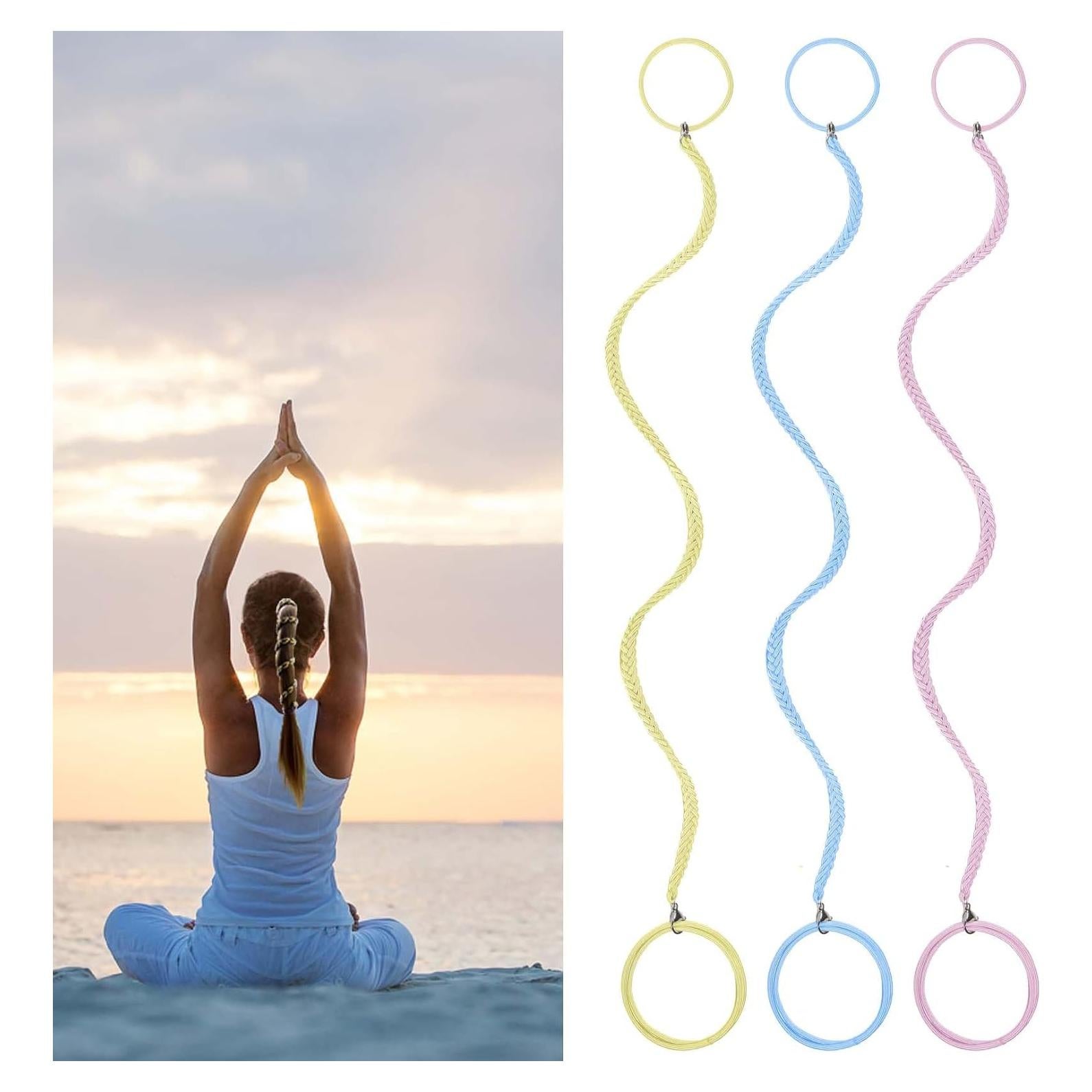 3 Paquetes de Sujetadores de Cabello SISYOUP 40 cm Elásticos