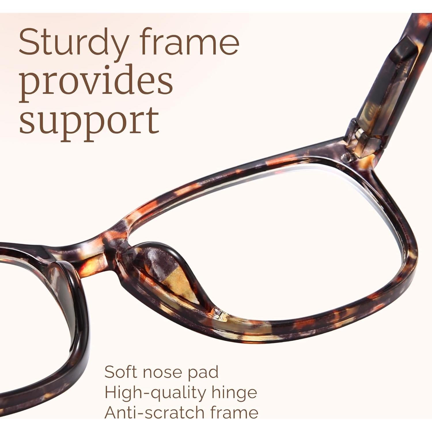 Gafas de lectura CCVOO 1.75x anti luz azul unisex