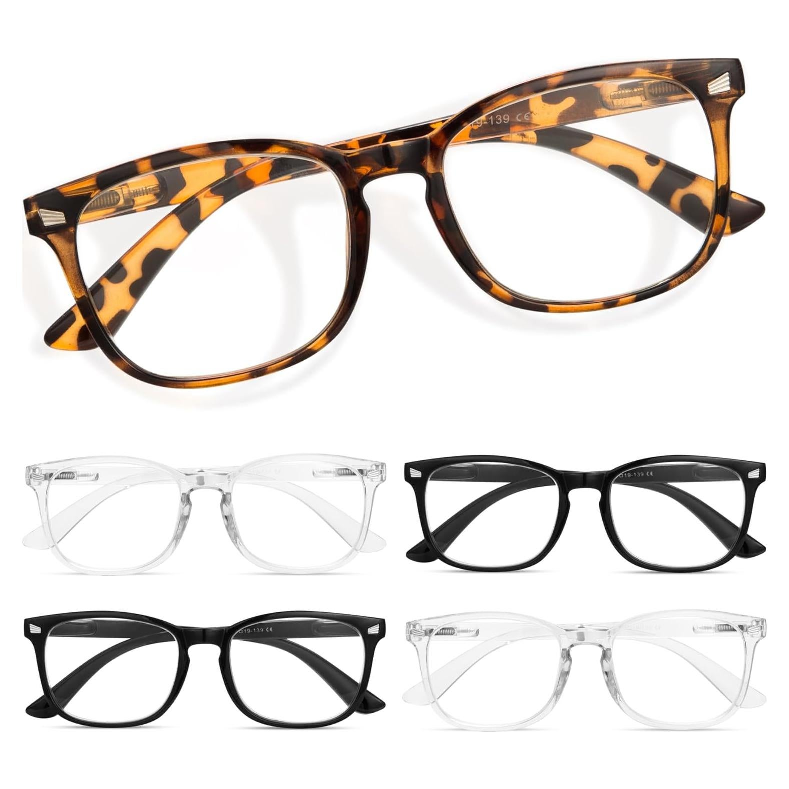 Gafas de lectura CCVOO Unisex 5 Piezas Anti Luz Azul