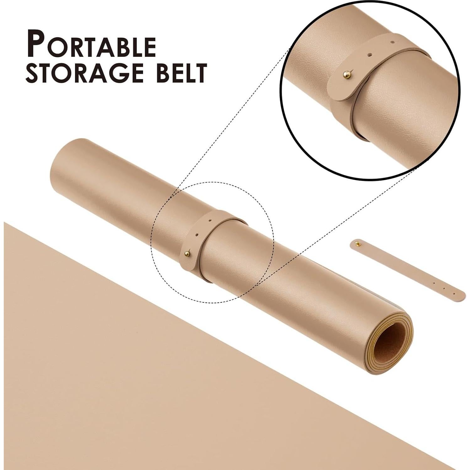 Alfombrilla de Escritorio Doble Cara Corcho HOMIEAZICOZI 60x30cm