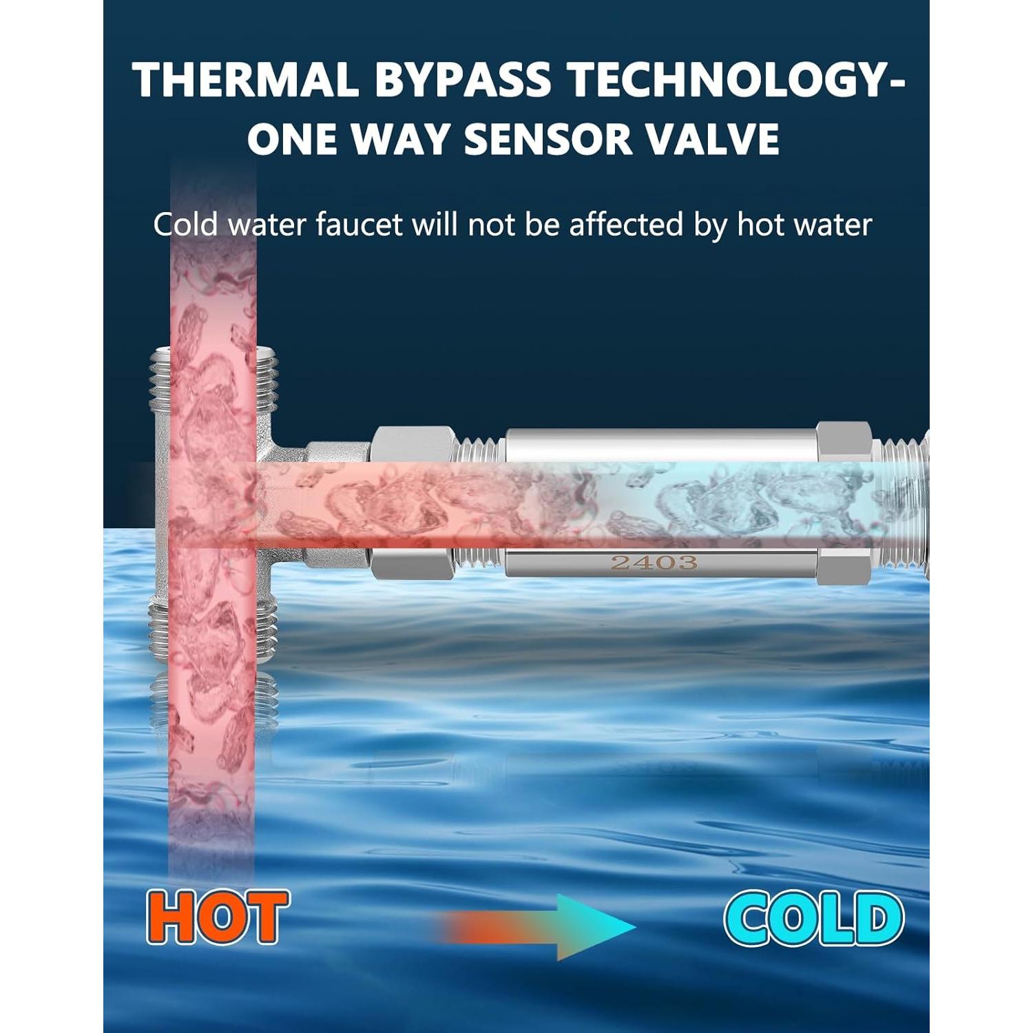 Válvula Sensor de Bypass Moonshan Acero Inoxidable 304 0.5"