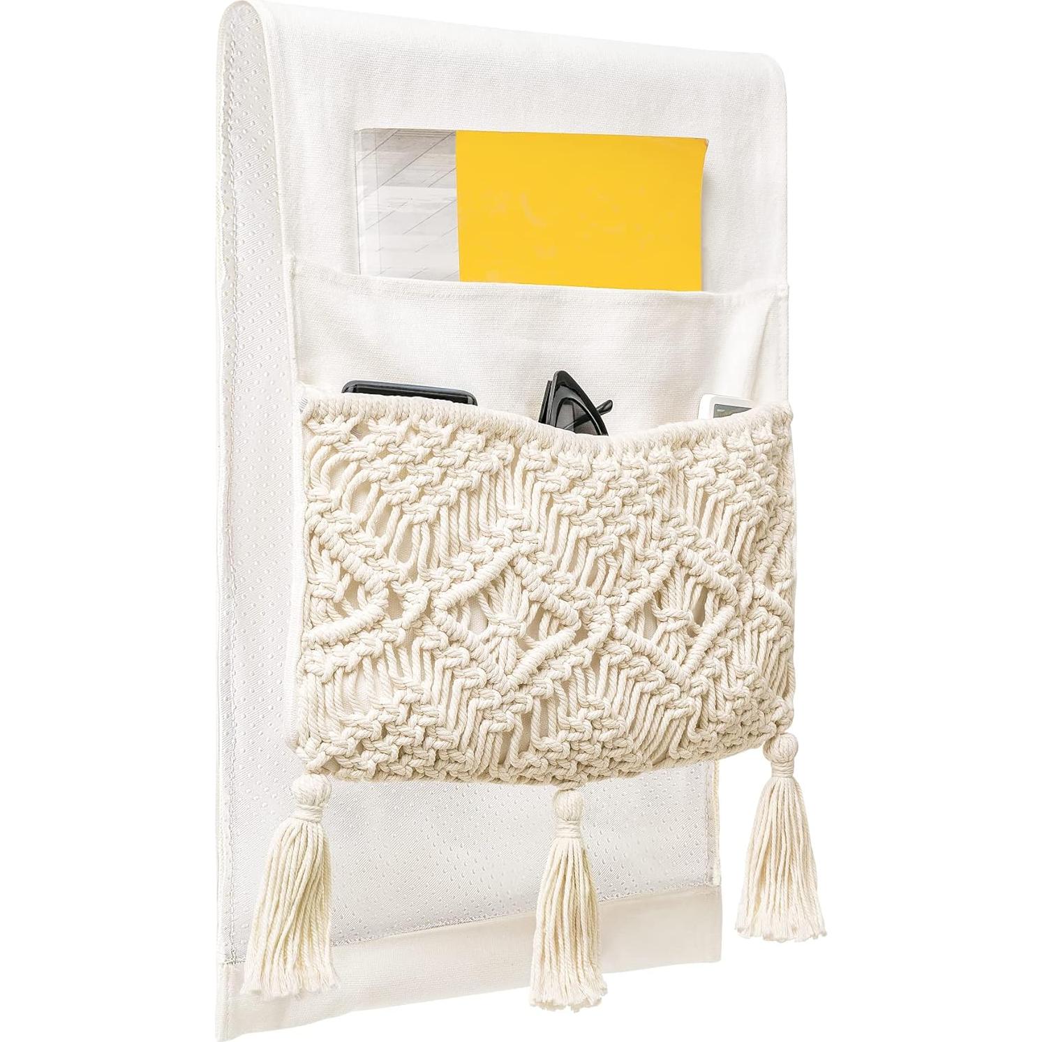 Organizador de Reposabrazos Mkono Beige Ajustable para Sofá